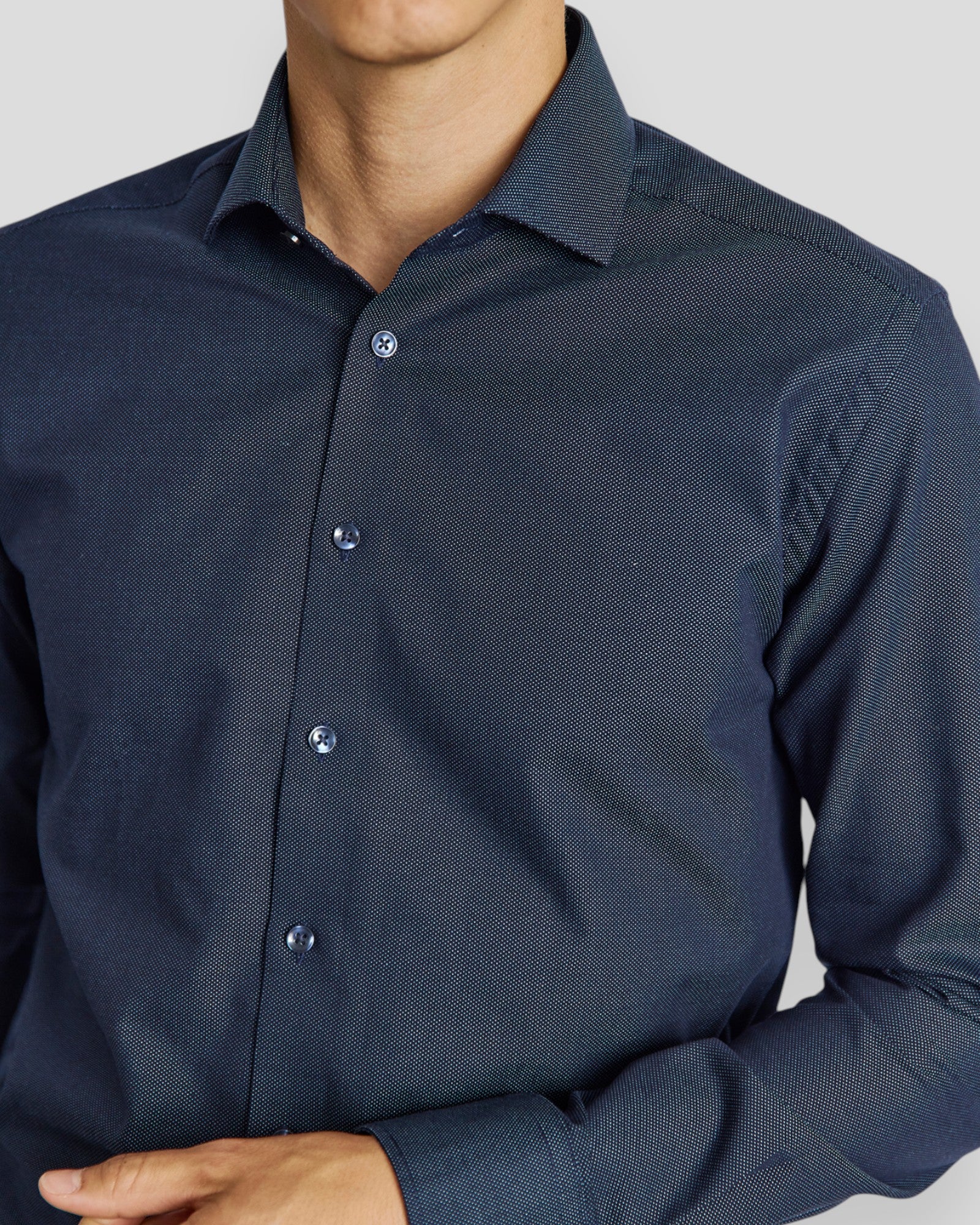 Randy Modern Fit Shirt - Navy