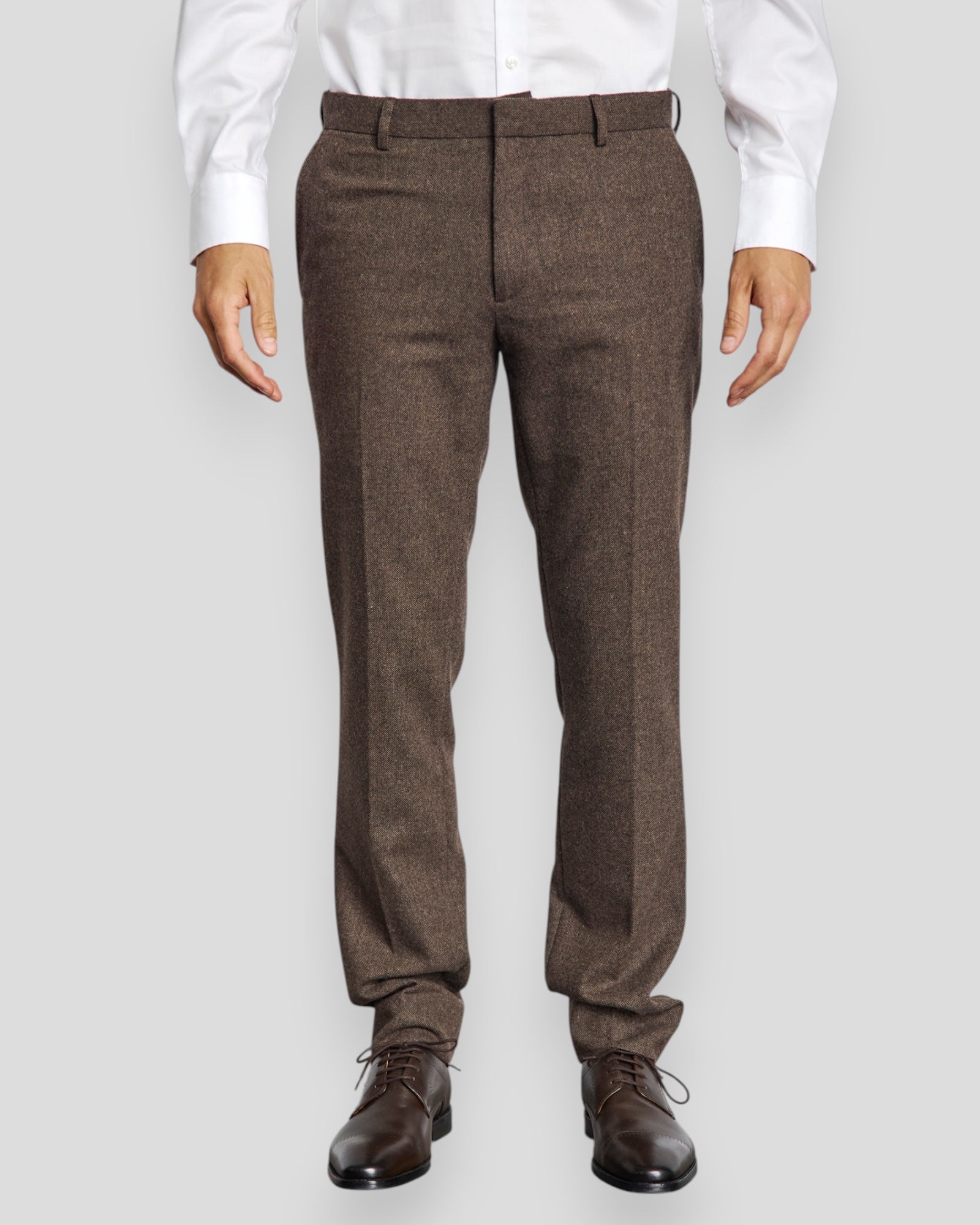 Rapallo Classic Fit Suit Pants - Brown