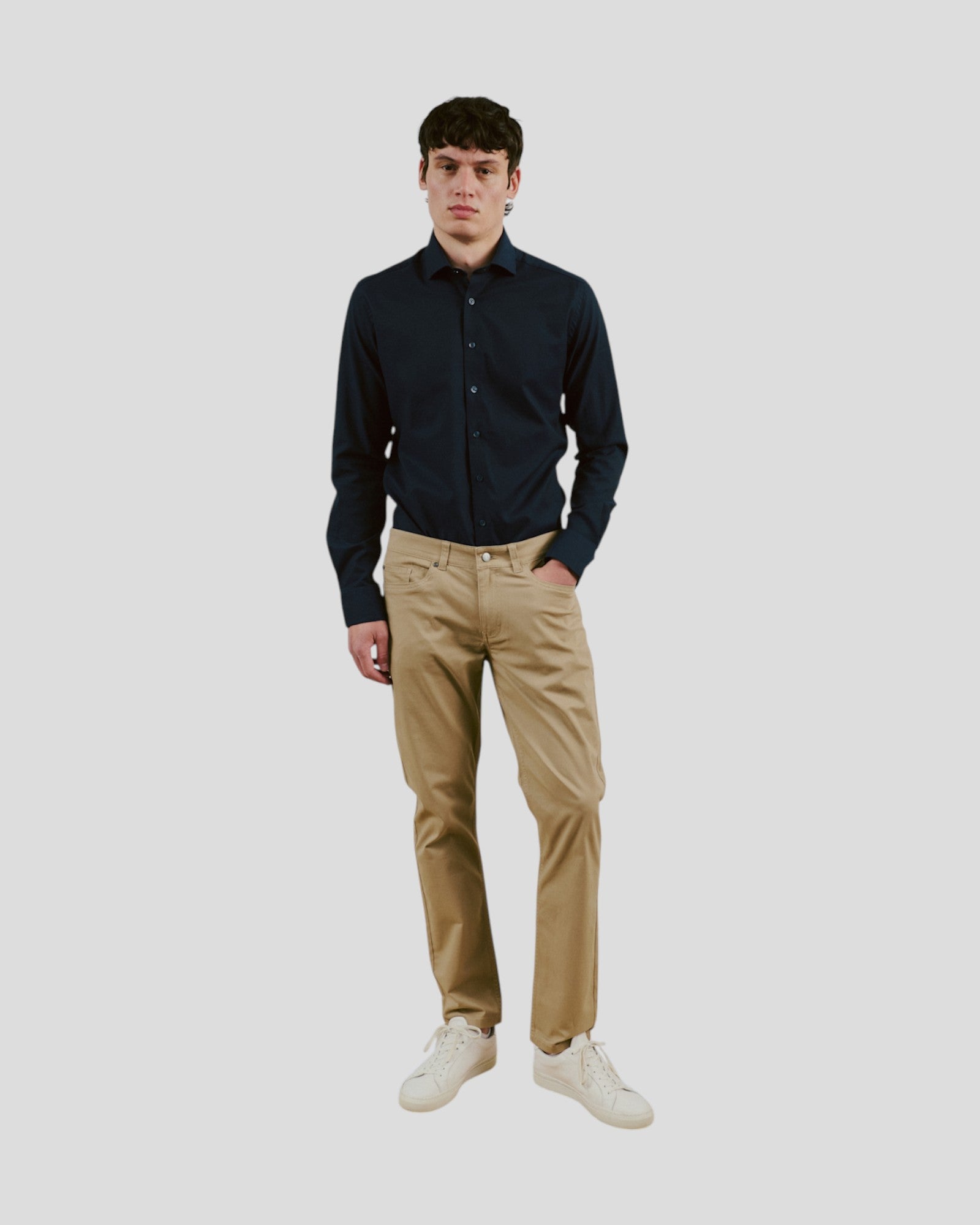 Riordan Modern Fit Shirt - Navy