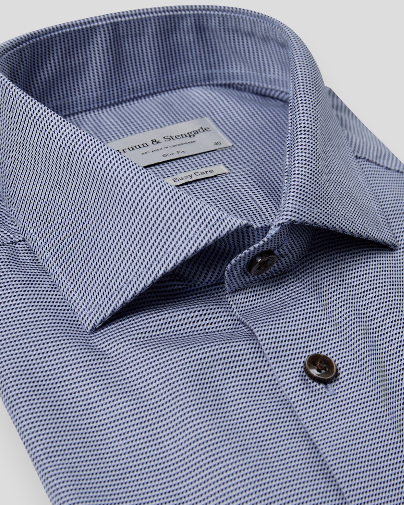Seager Slim Fit Shirt - Dark Blue