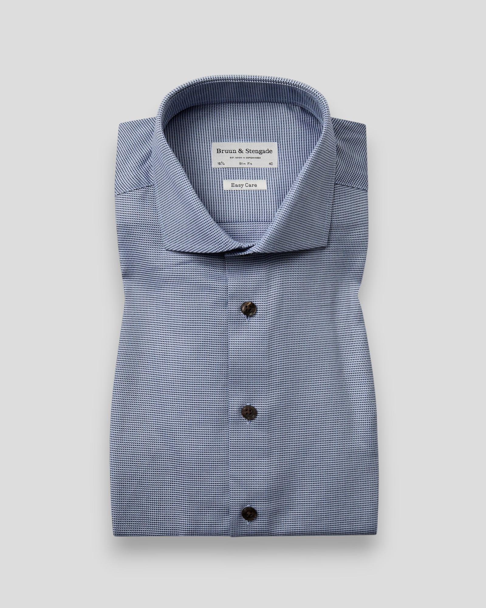 Seager Slim Fit Shirt - Dark Blue
