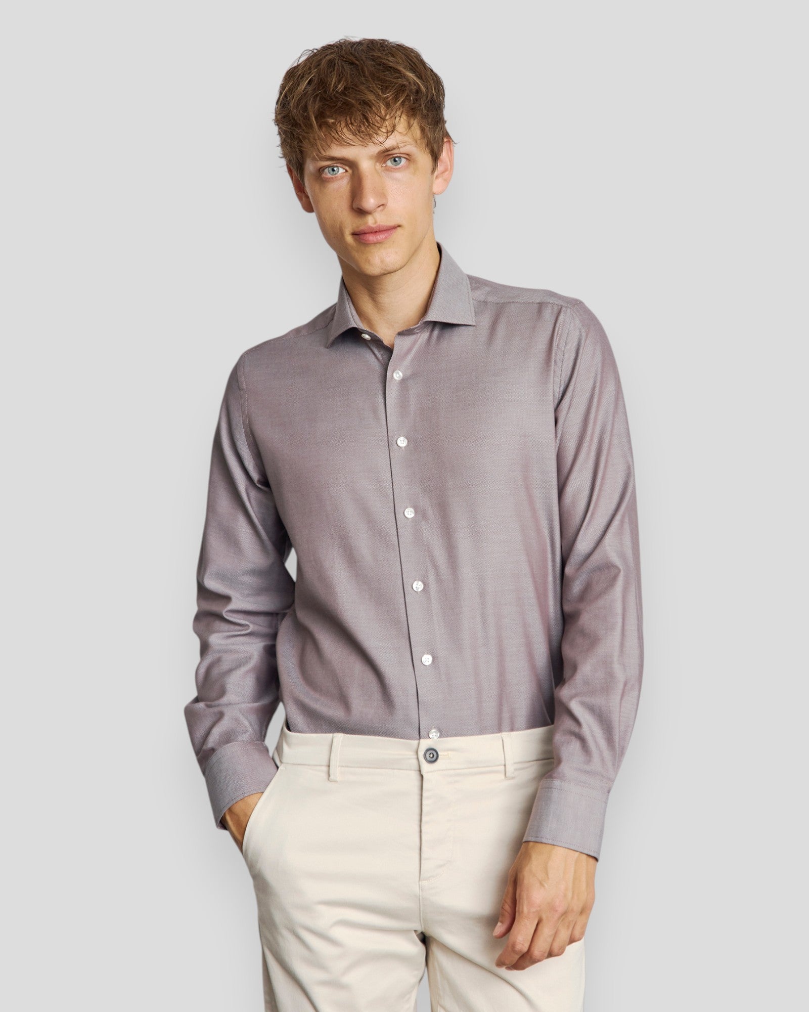 Spencer Modern Fit Shirt - Brown