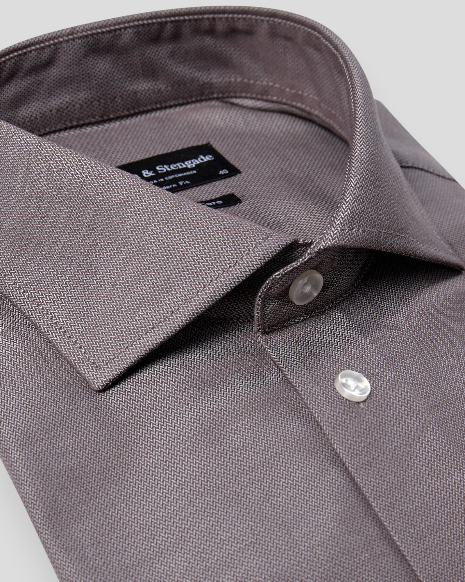 Spencer Modern Fit Shirt - Brown