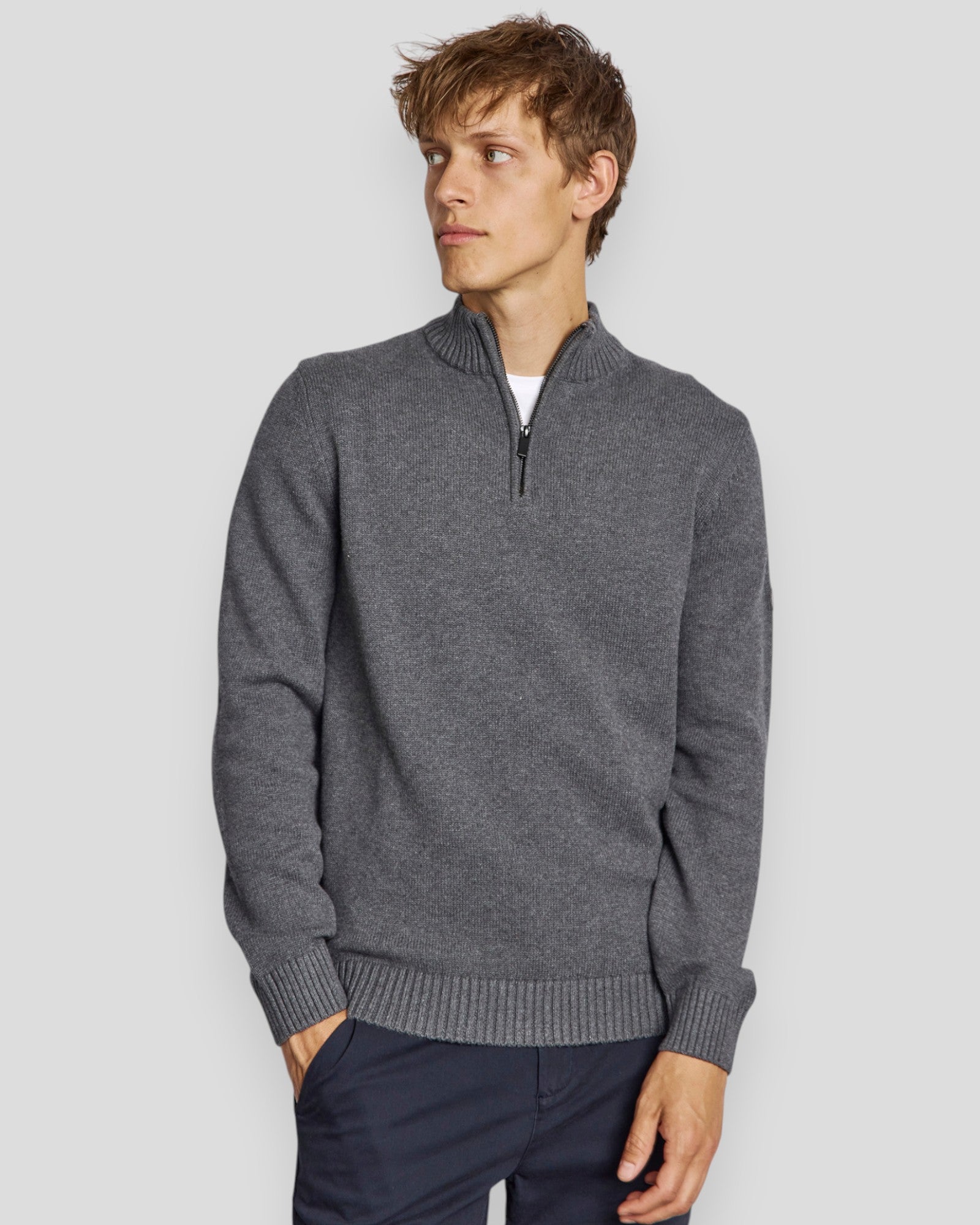 Stian Regular Fit Knitwear - Grey