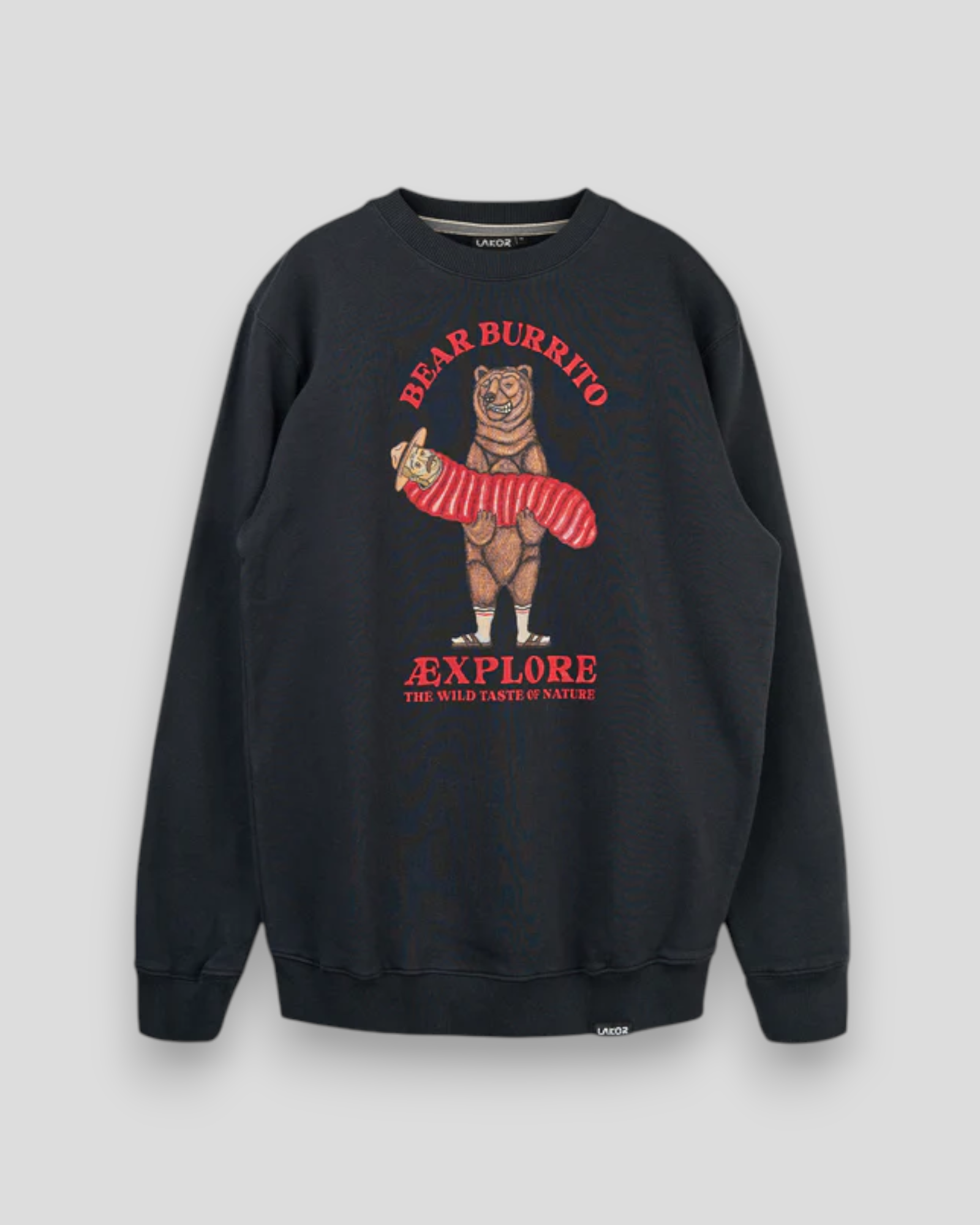Bear Burrito Crewneck - Moonless Night