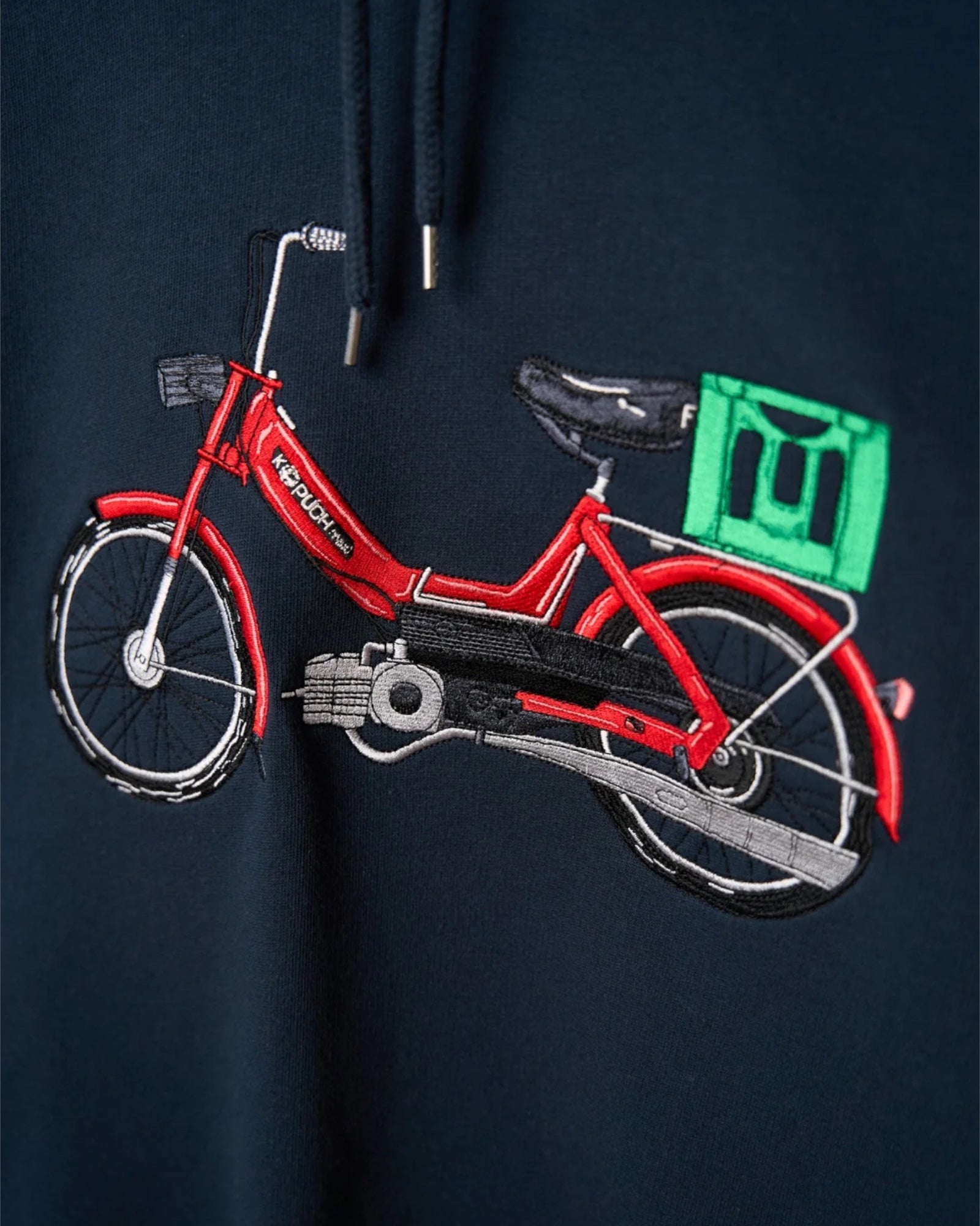 Red Maxi Hoodie - Blueberry