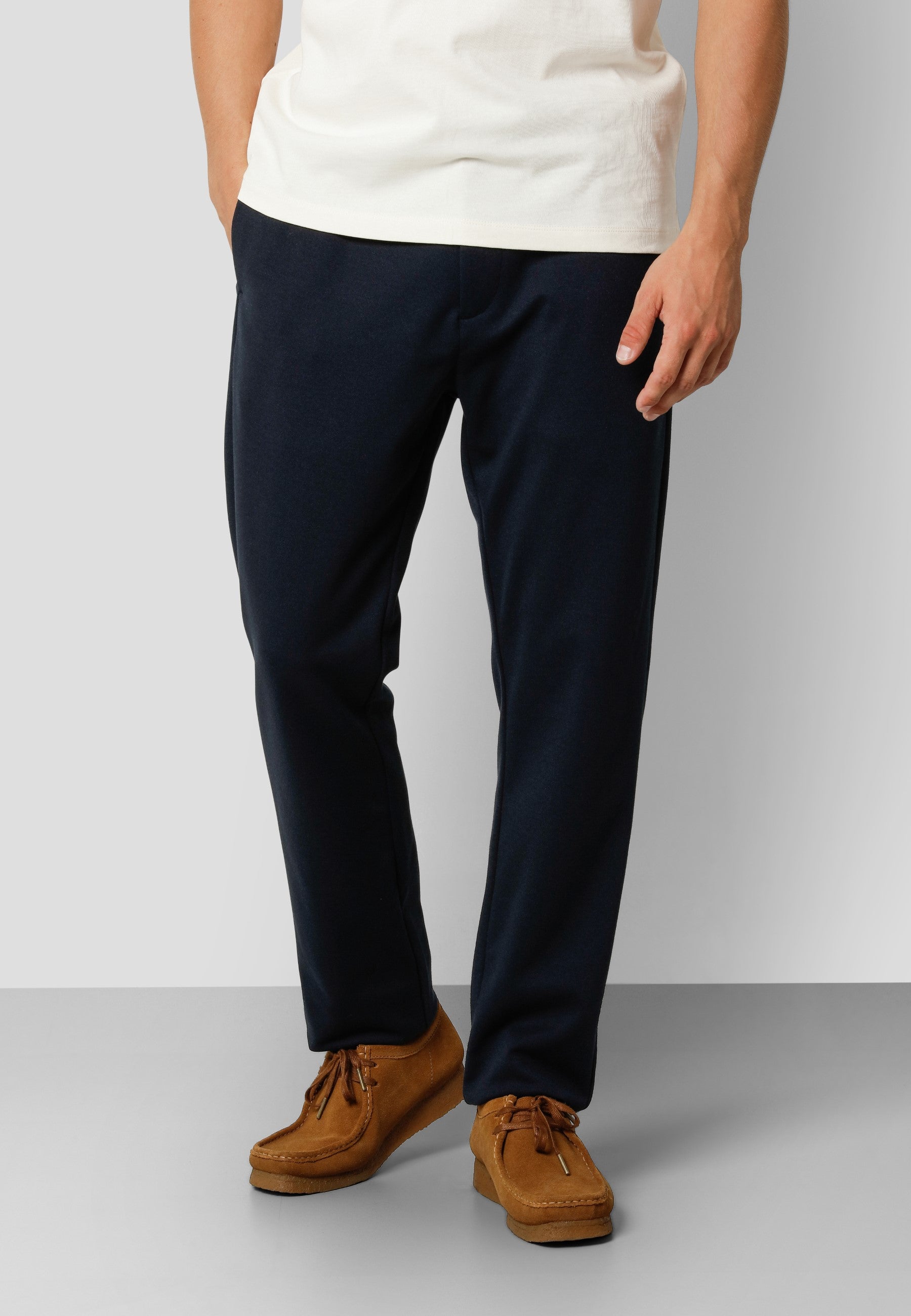 Milano Jersey Pants - Navy