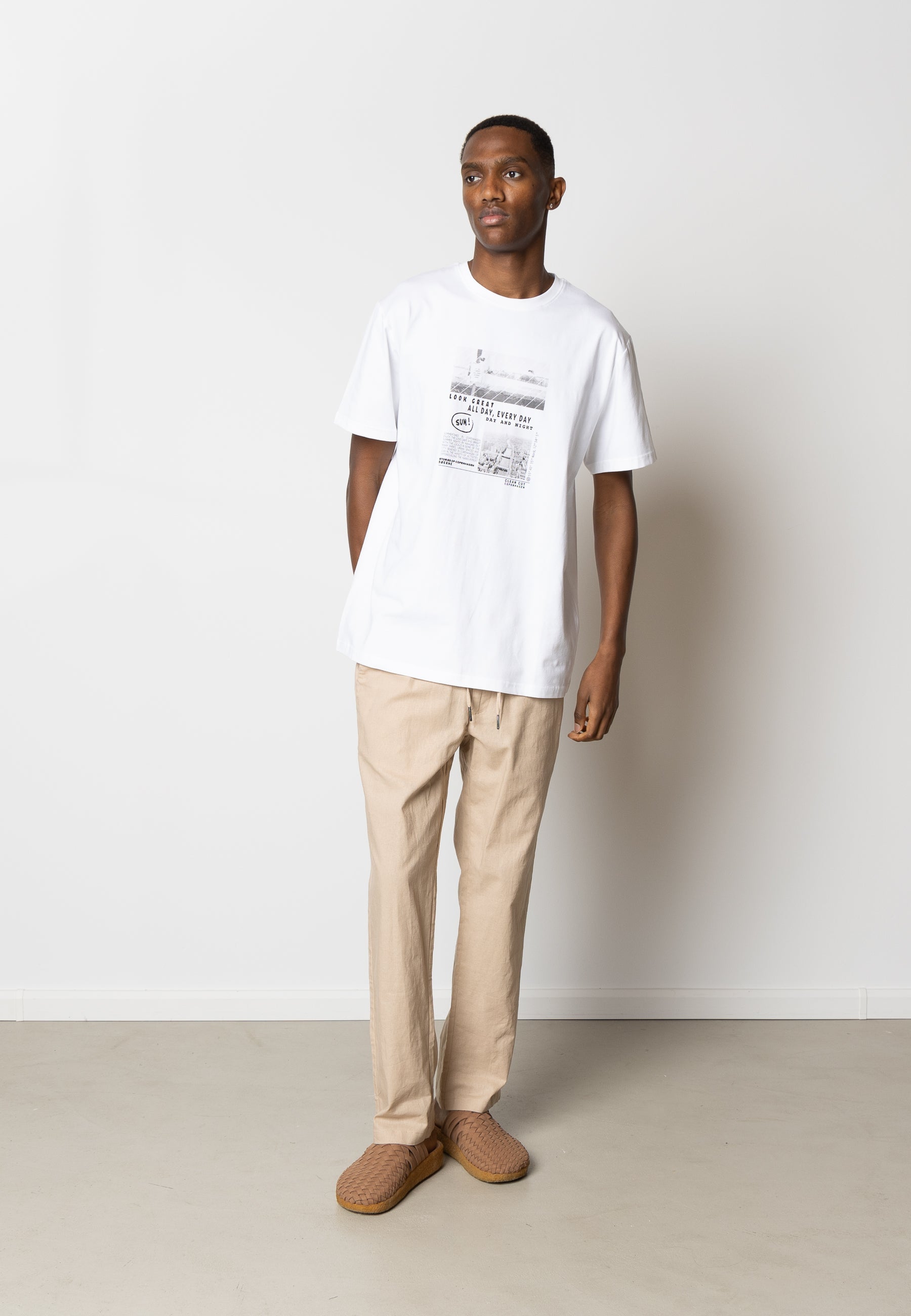Barcelona Cotton / Linen Pants - Khaki