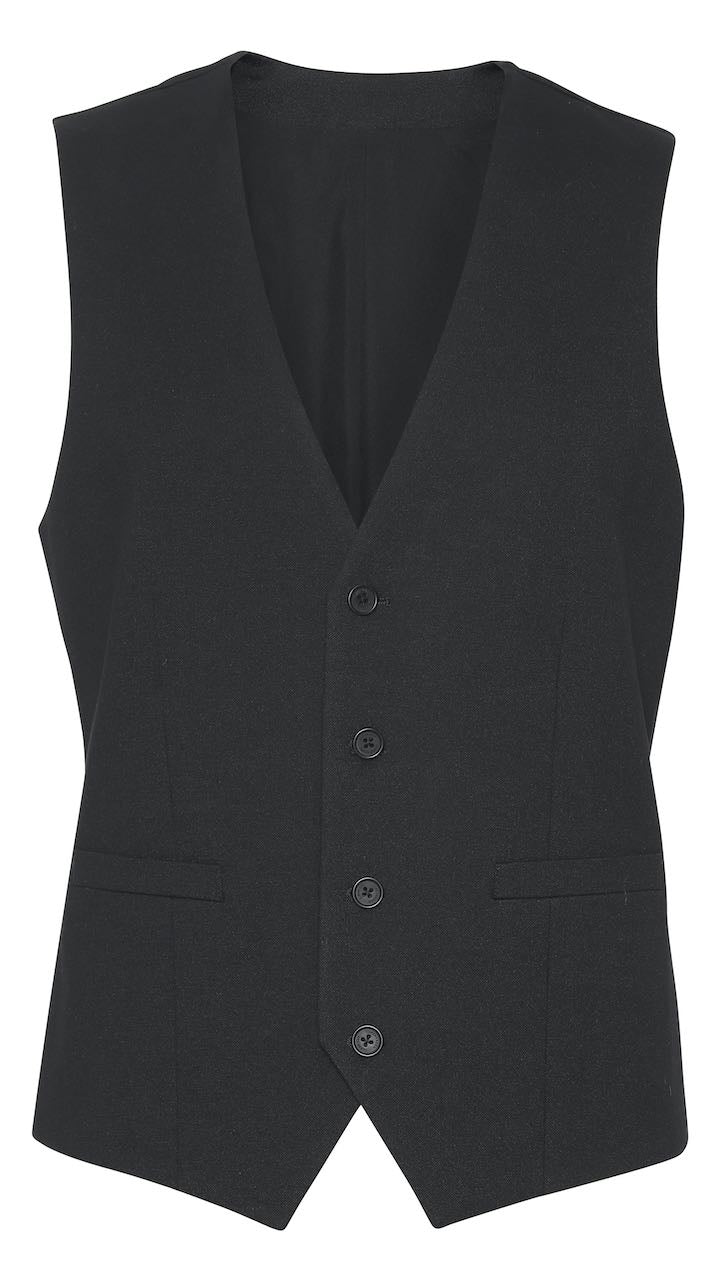 Milano Jersey Waistcoat - Black