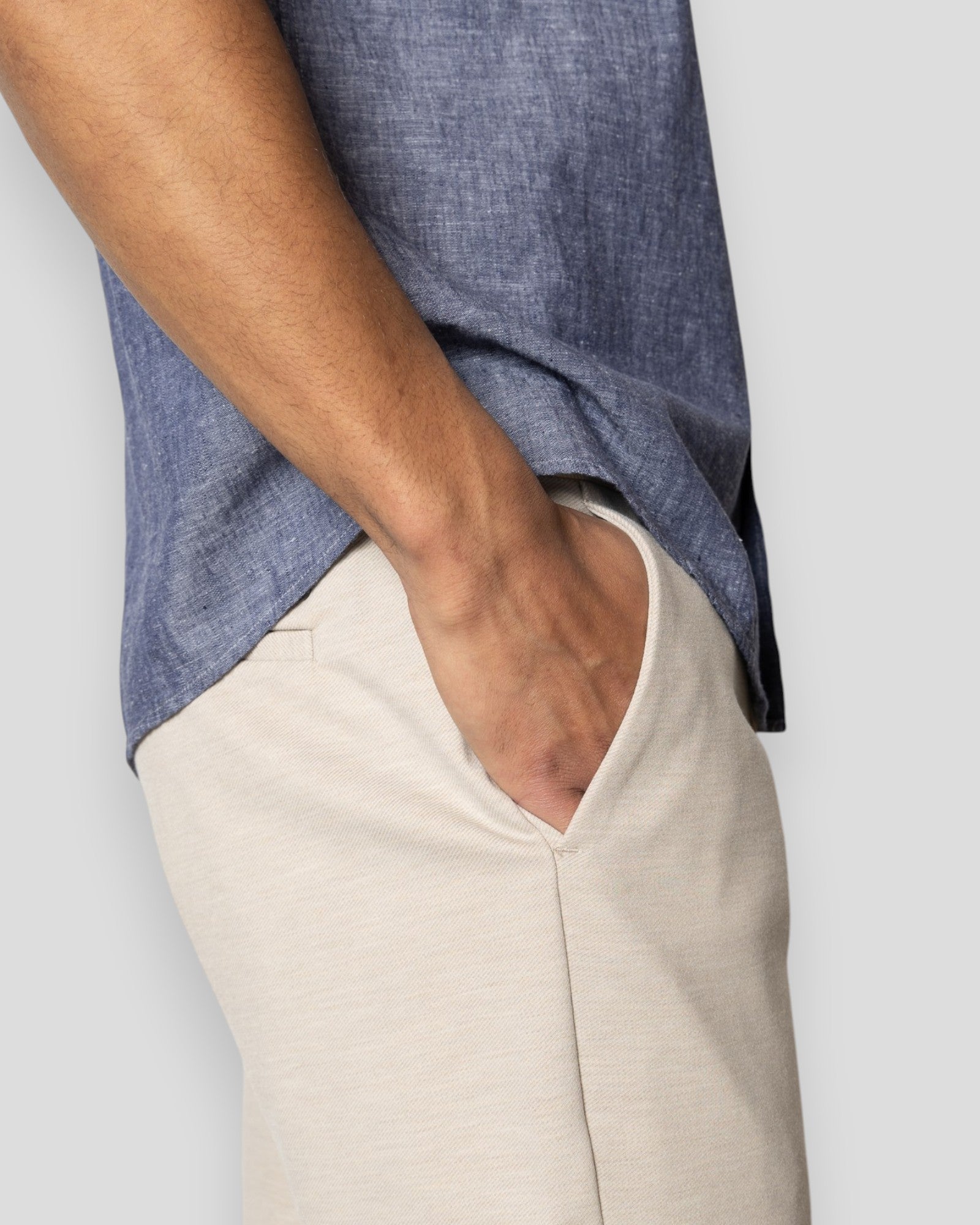 Milano Brendon jersey shorts fra Clean Cut Copenhagen i ecru farve, afslappet design med komfortabel pasform.