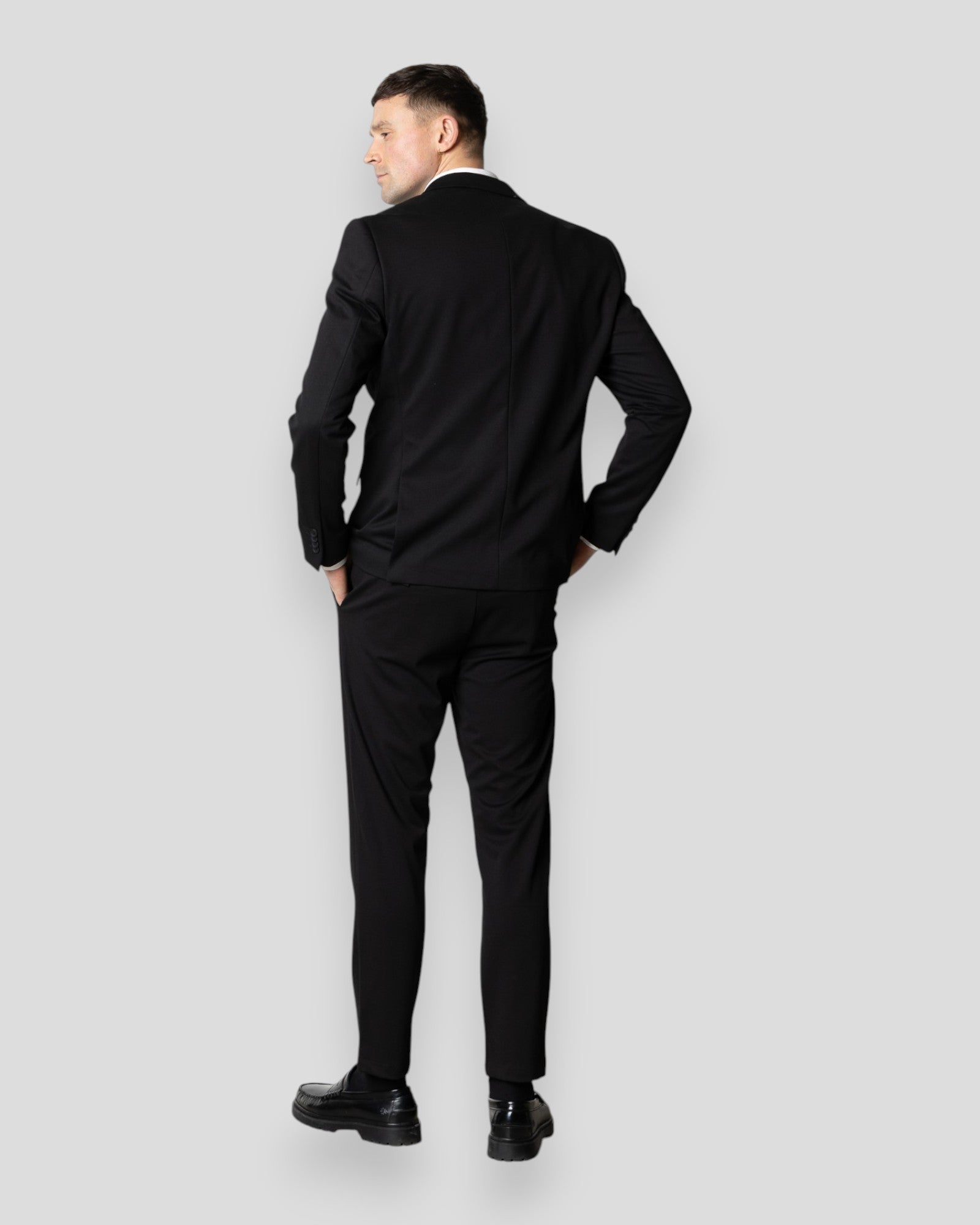 Brendon Jersey Blazer - Black