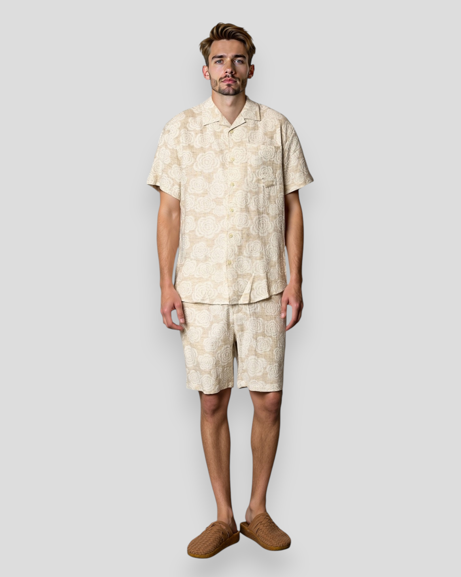 Amsterdam Carter Linen Shorts - Ecru