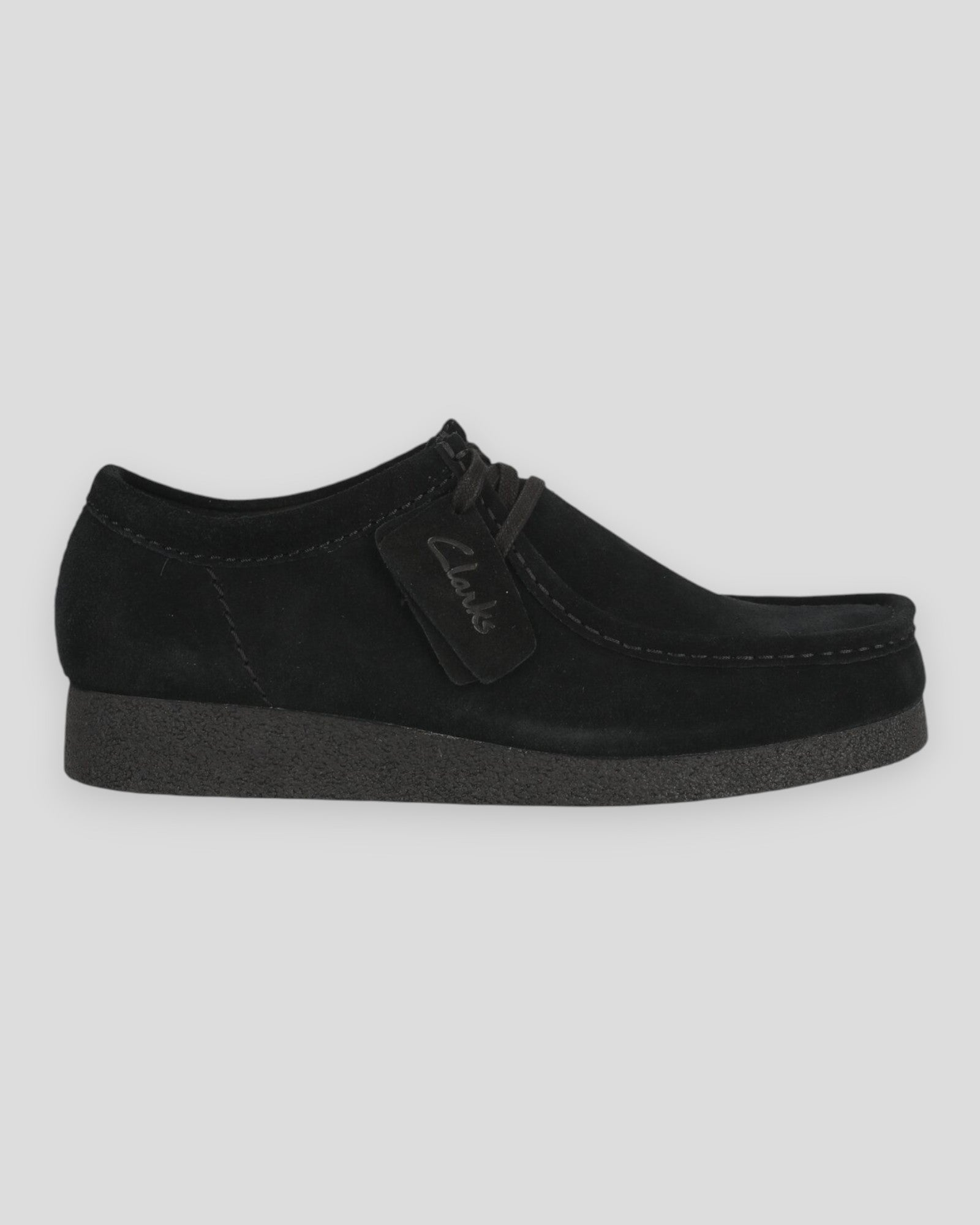 Wallabee EVO Black Suede - Sorte Clarks Ruskindssko til Herre