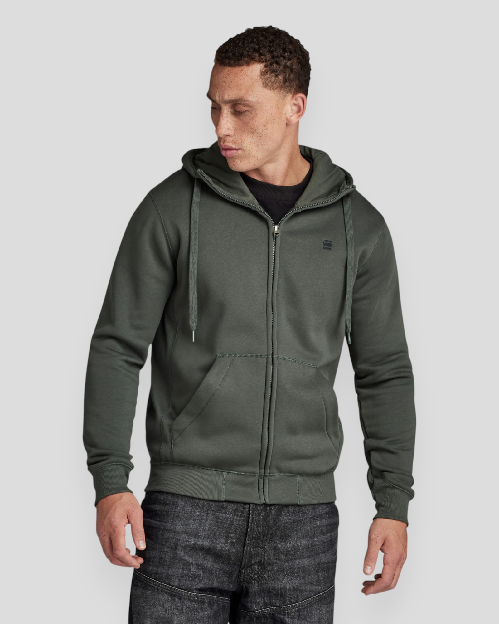 Premium Core HDD Zip Sweat L/S - Graphite