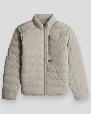 G-STAR RAW Foundation Liner JKT in Elephant Skin, stylish jacket with textured fabric and modern design, front view.