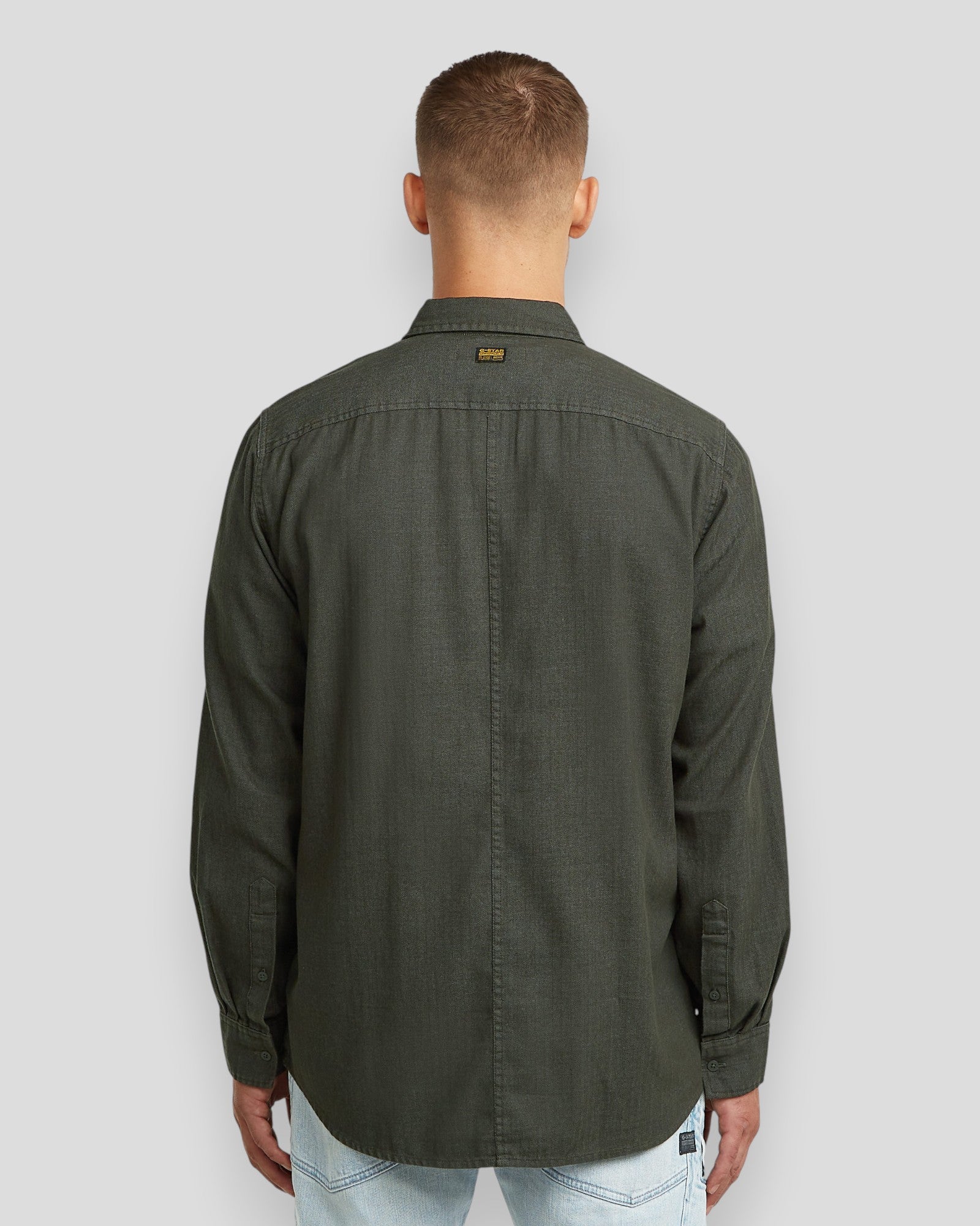Panelled Pocket Regular Shirt LS - Asfalt GD