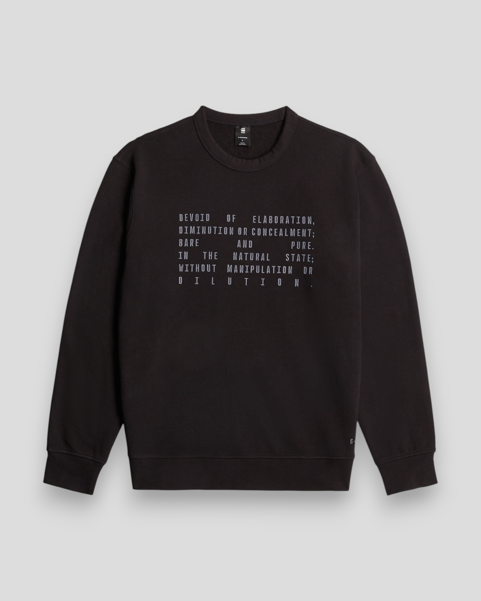 Text Graphic R Sweatshirt - DK Black