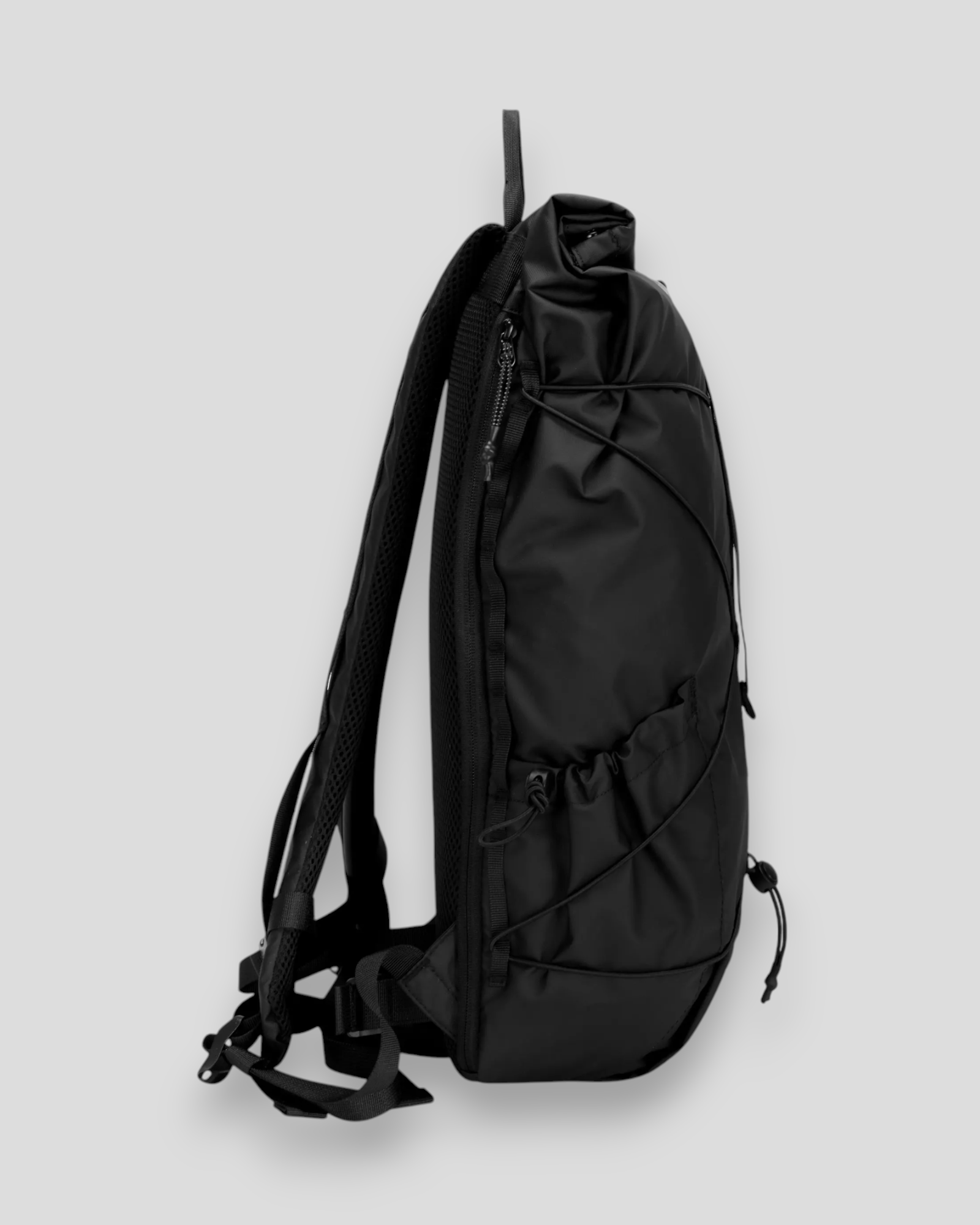 Dayle Roll Top Backback 21/25L - Black