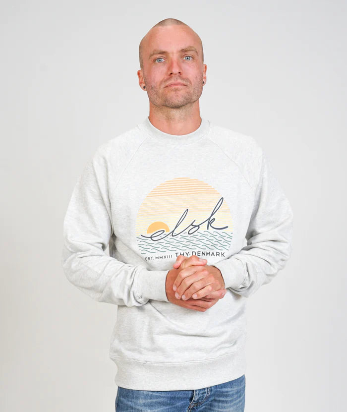 Sunsign Tværs  Sweatshirt - Snow Melange