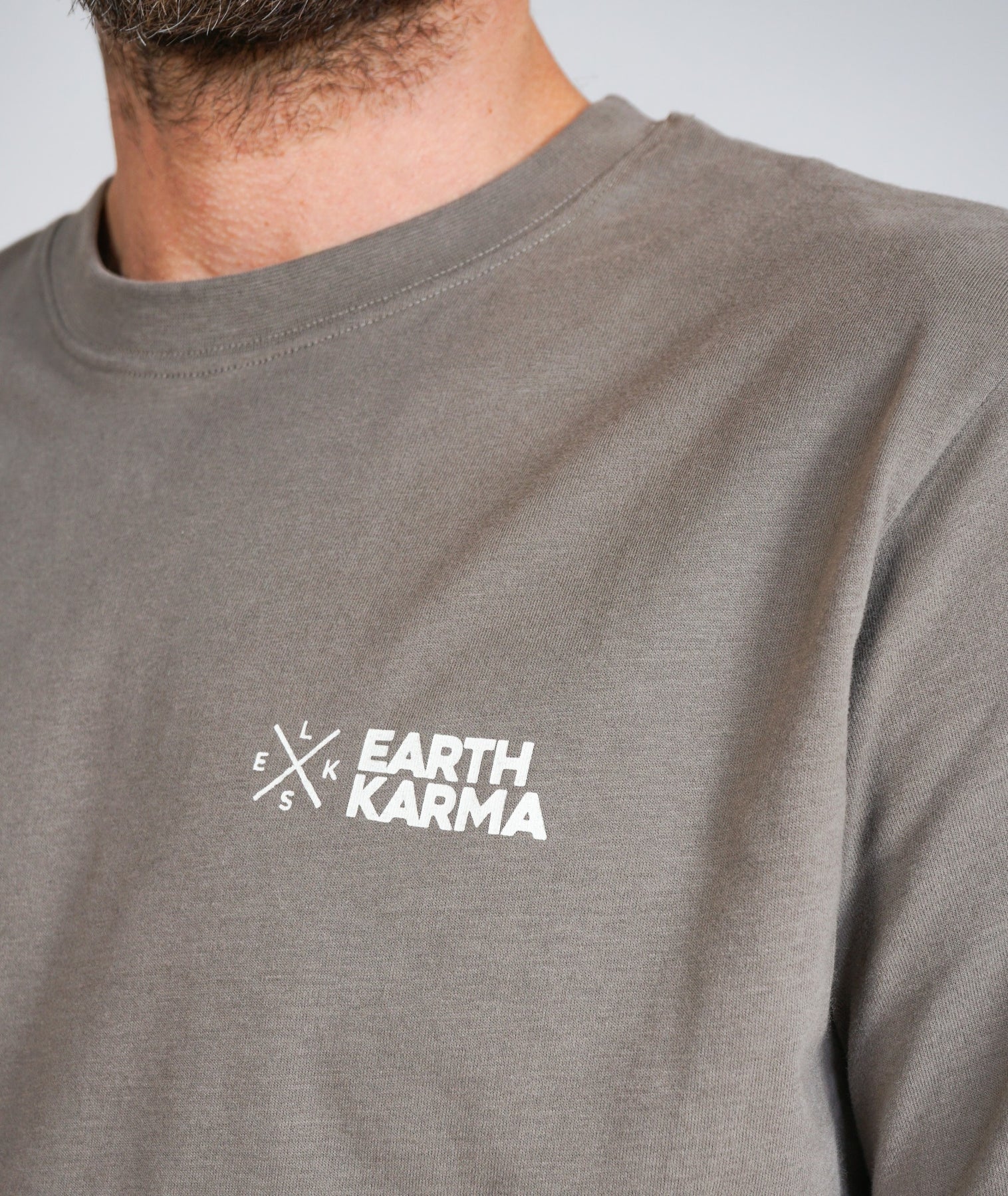 Earth Karma Brushed T-shirt - Smokey Olive