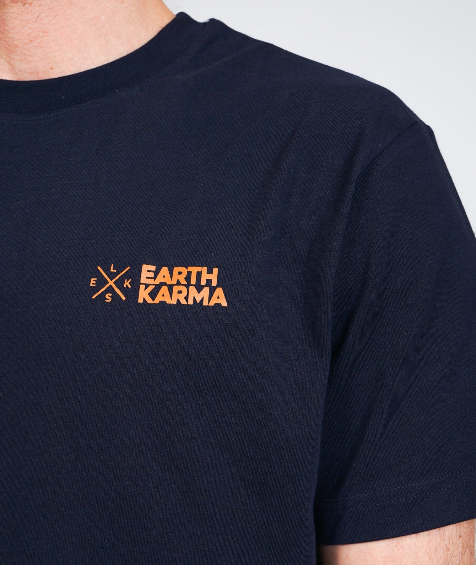 Earth Karma Brushed T-shirt - Dark Navy