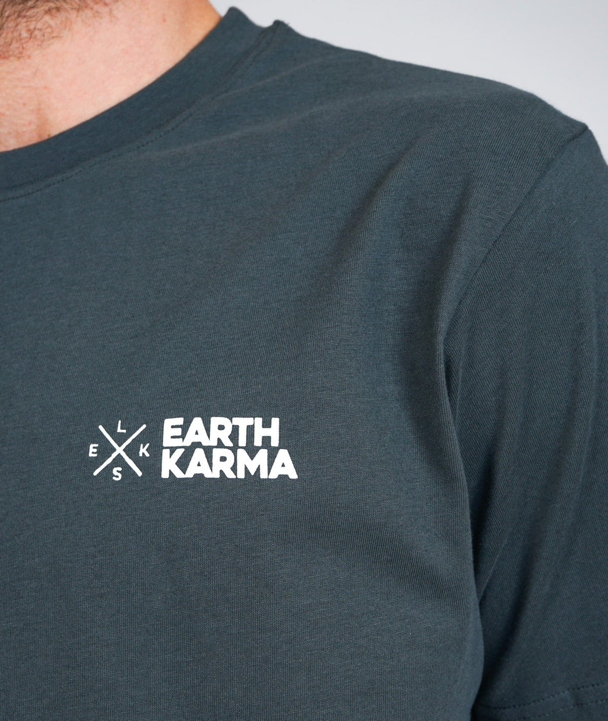 Earth Karma Brushed T-shirt - Stone Green