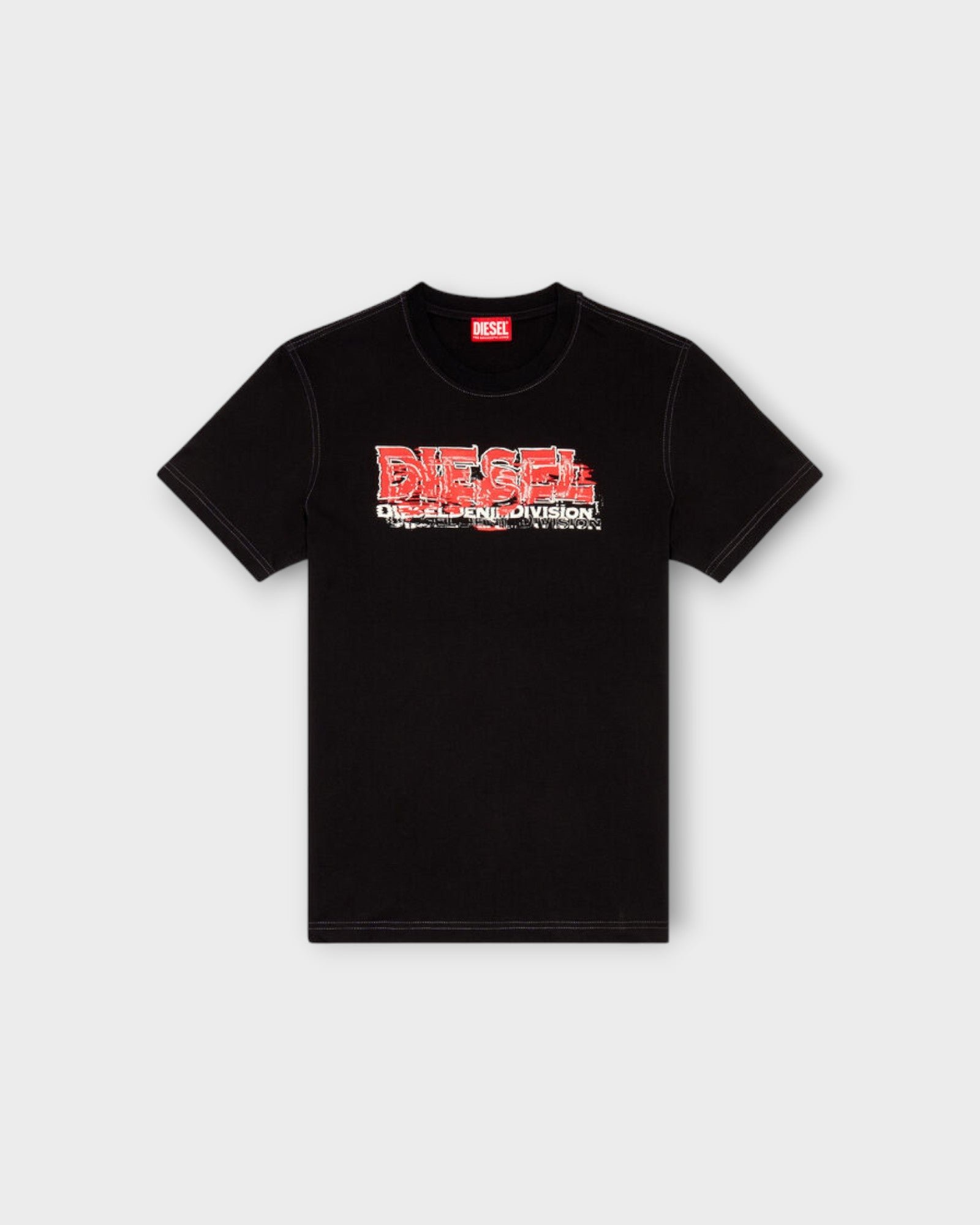 Diegor Tee Black - Sort Printet Diesel T-shirt til Mænd. Her set forfra.