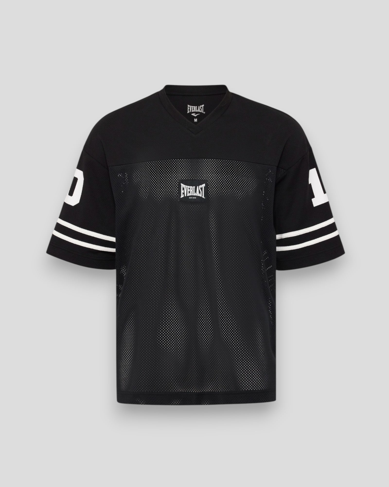 Boxy Football Mesh Jersey SS - Black Beauty