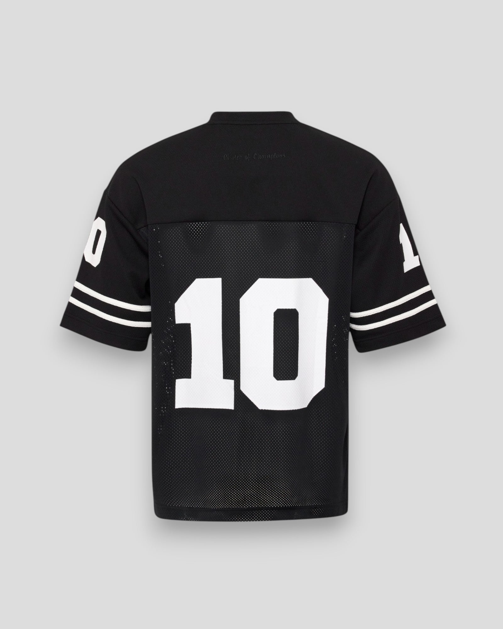 Boxy Football Mesh Jersey SS - Black Beauty