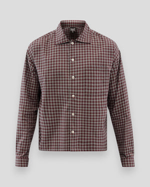 Boxy Shirt LS - Cowhide Check