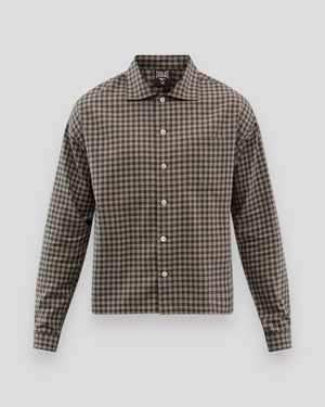 Boxy Shirt LS - Smoke Blue