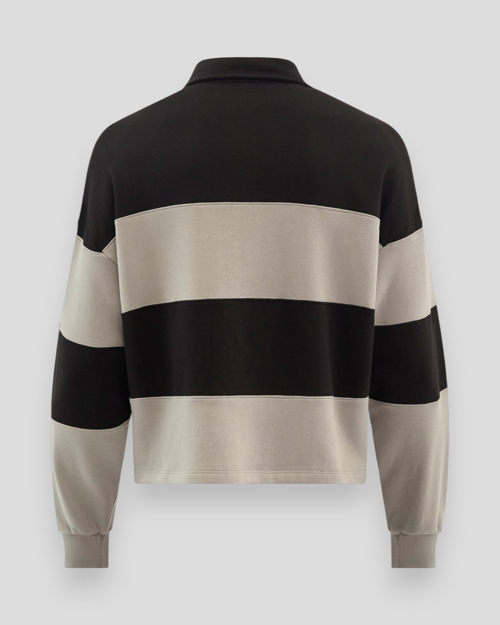 Uptown Rugby Polo - Black Grey