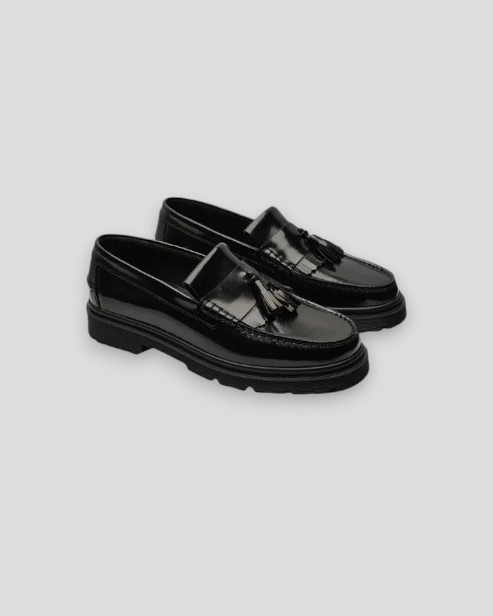 Playboy Florida Loafers i Black Polido, elegante herresko i læder med klassisk loafers-design, perfekt til både afslappede og formelle outfits.