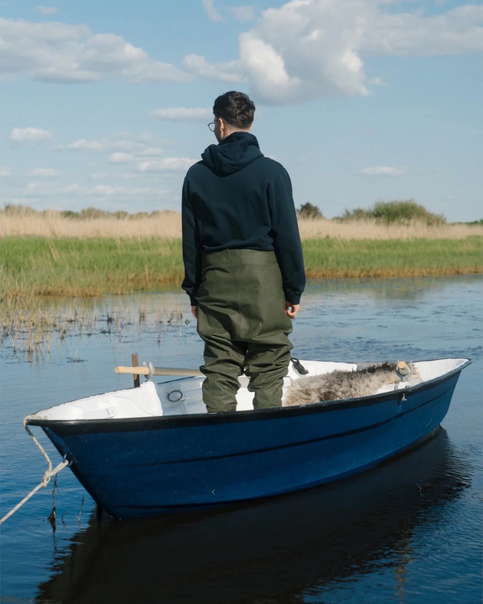 Red Maxi Hoodie - Blueberry