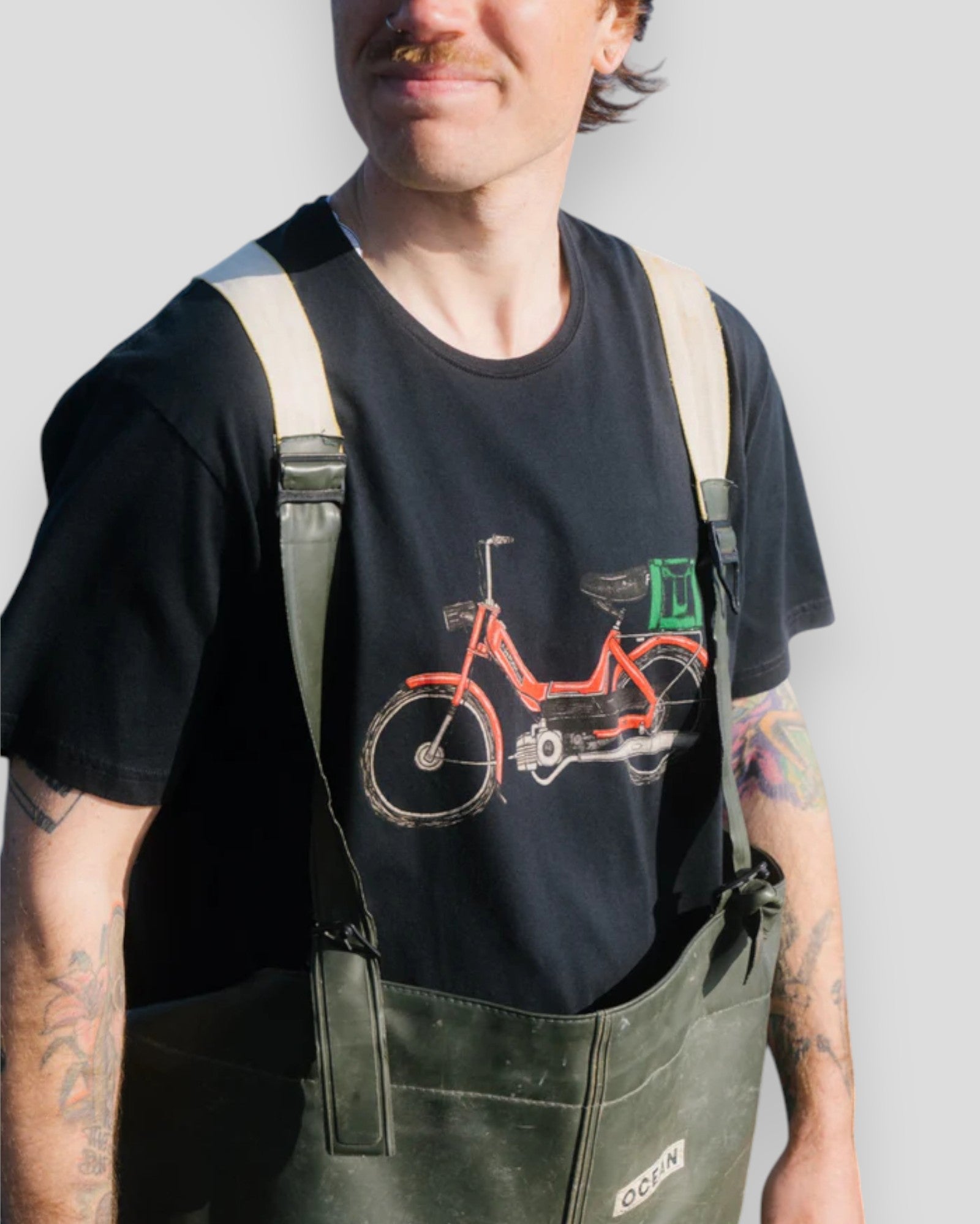 Red Maxi Tee - Moonless Night