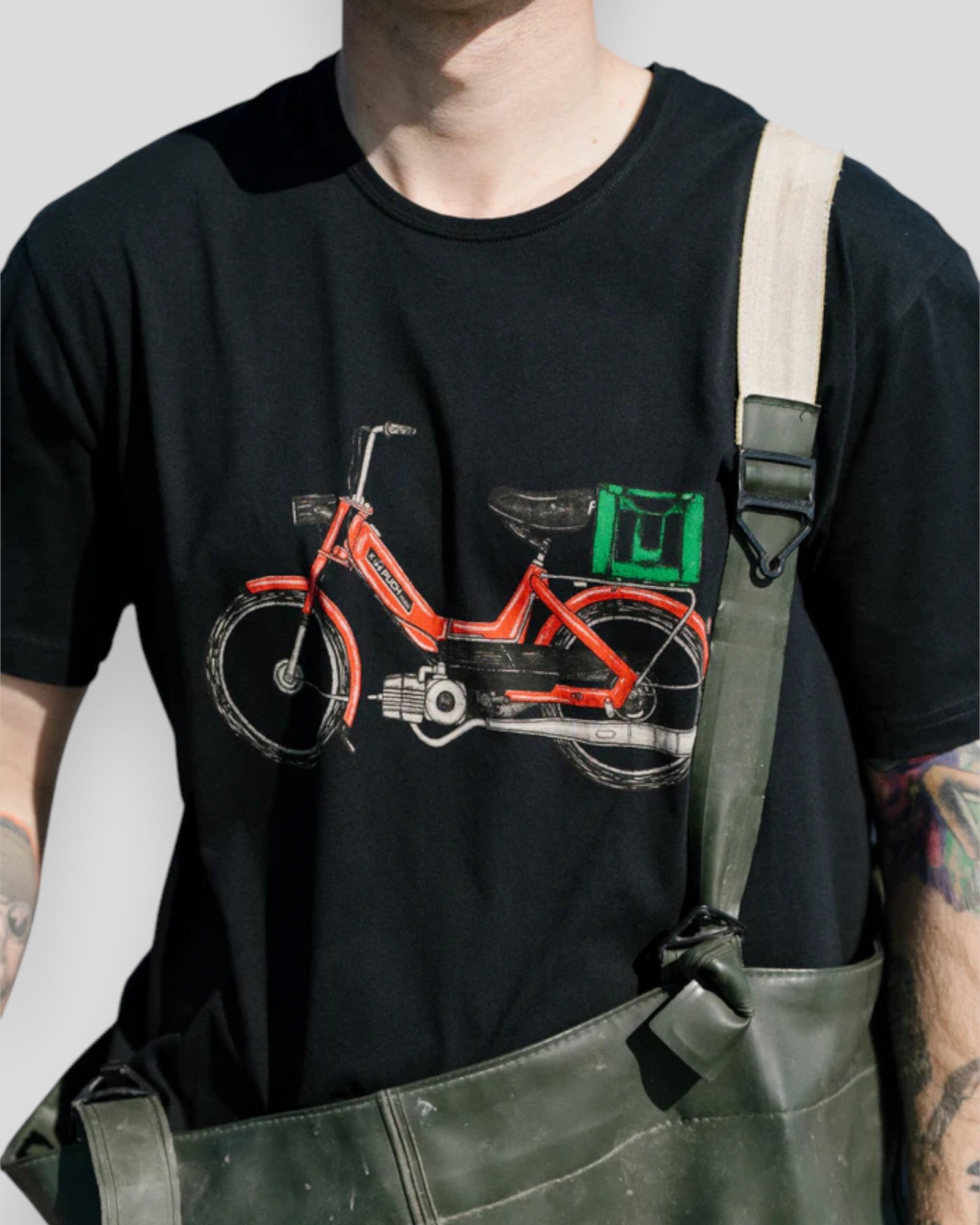 Red Maxi Tee - Moonless Night