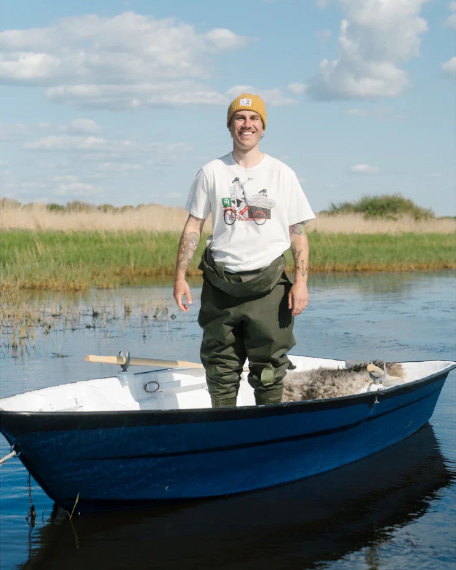 Cargo Mopet Tee - Star White