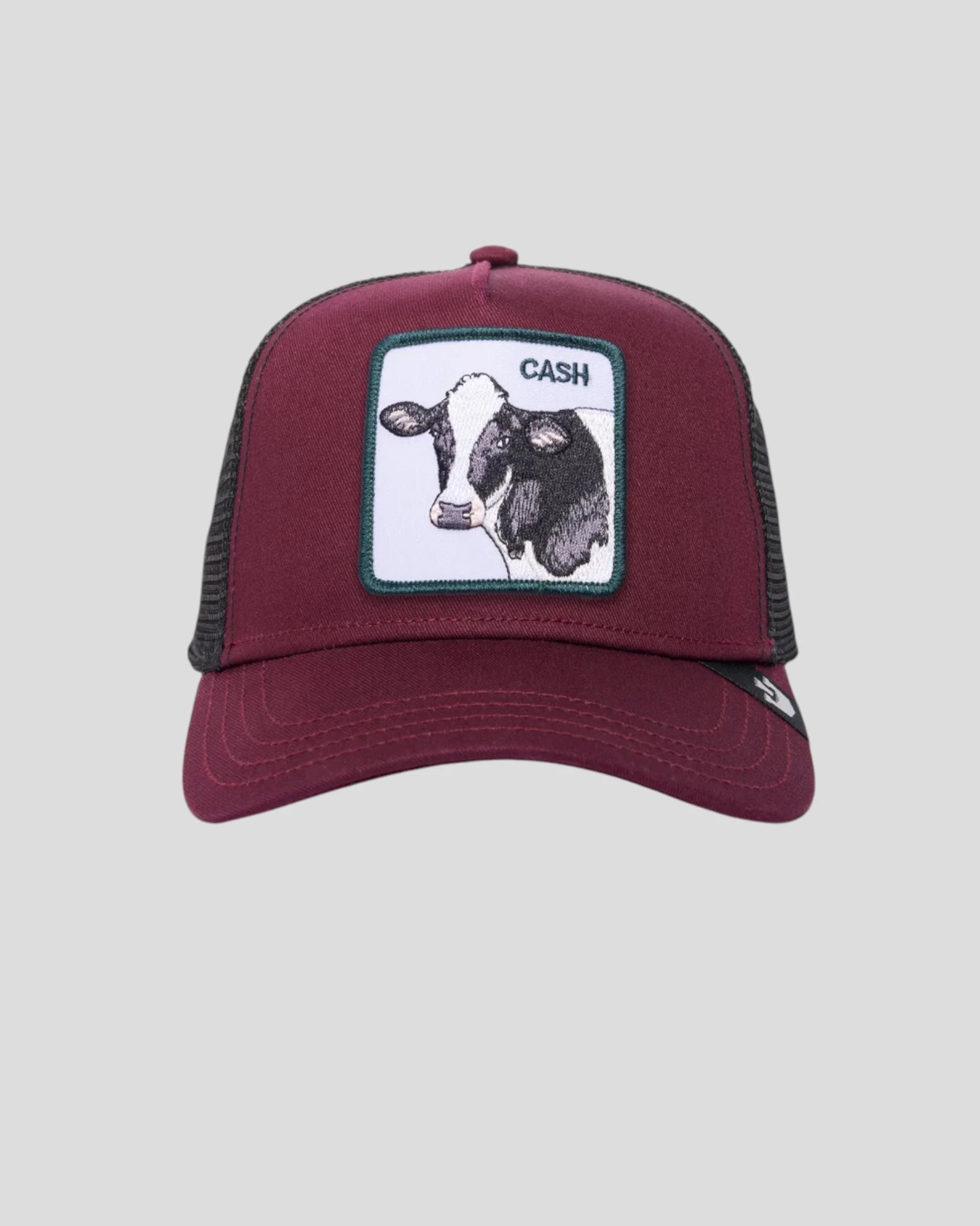 The Cash Cow Wine - Goorin Bros Trucker Cap til Mænd. Her set forfra.