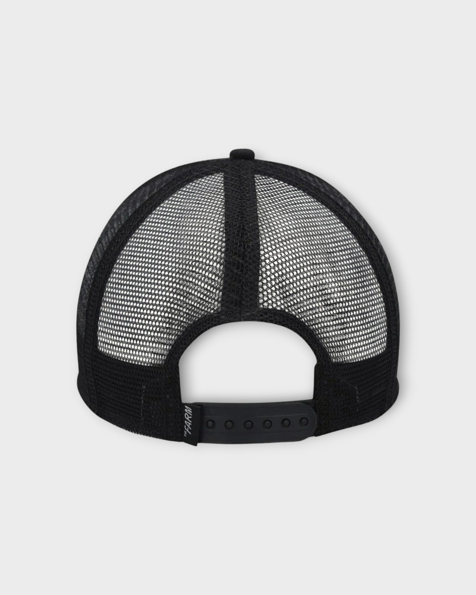 The Goat Black - Sort Goorin Bros Trucker Cap til Mænd. Her set bagfra.