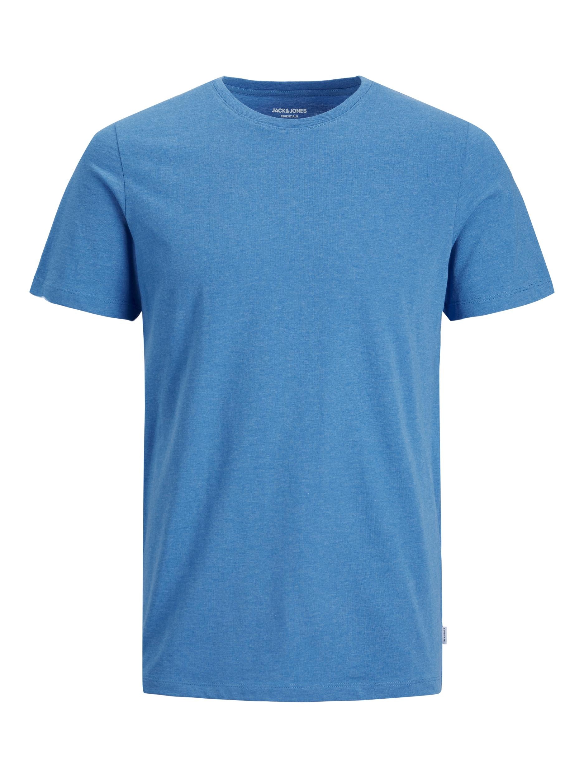 Organic Melange Tee Ss O-neck - French Blue - The Sons online