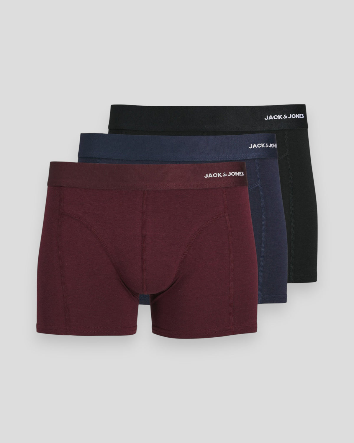 Jack & Jones Basic Bamboo 3-pak trunks i mørk blå Port Royale_久久爱