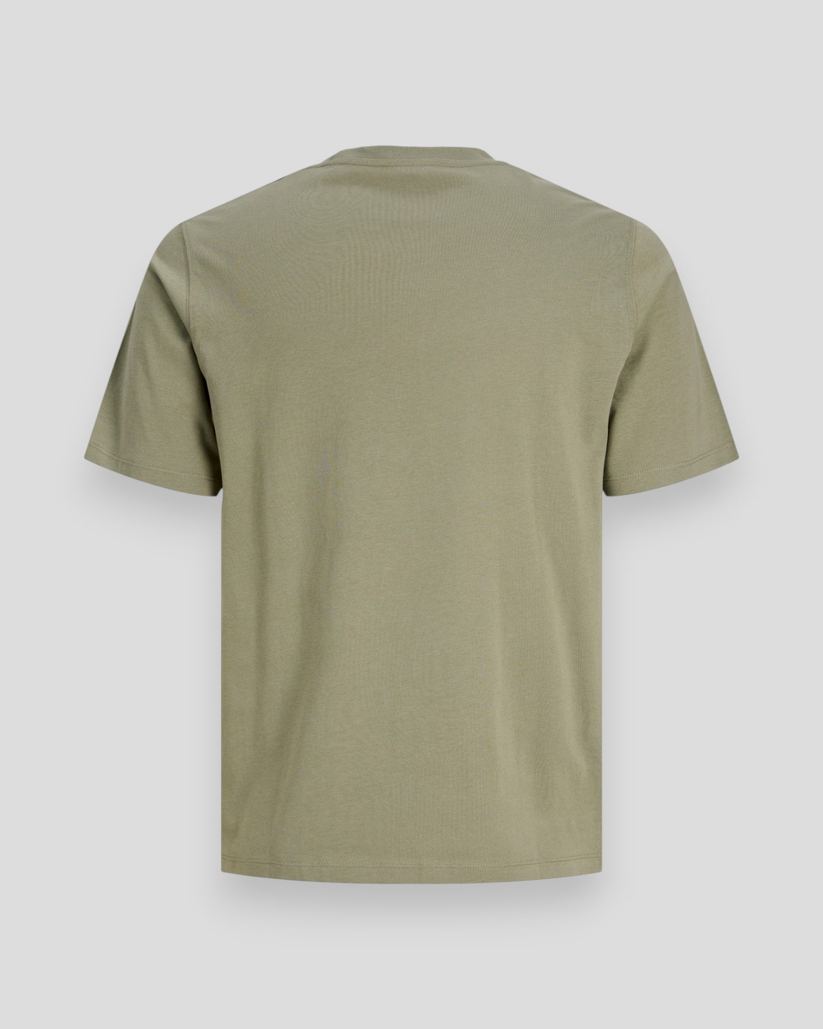 Sort Jack & Jones økologisk basic T-shirt med O-hals i Vetiver, casual tøj til mænd, synlig på billedet