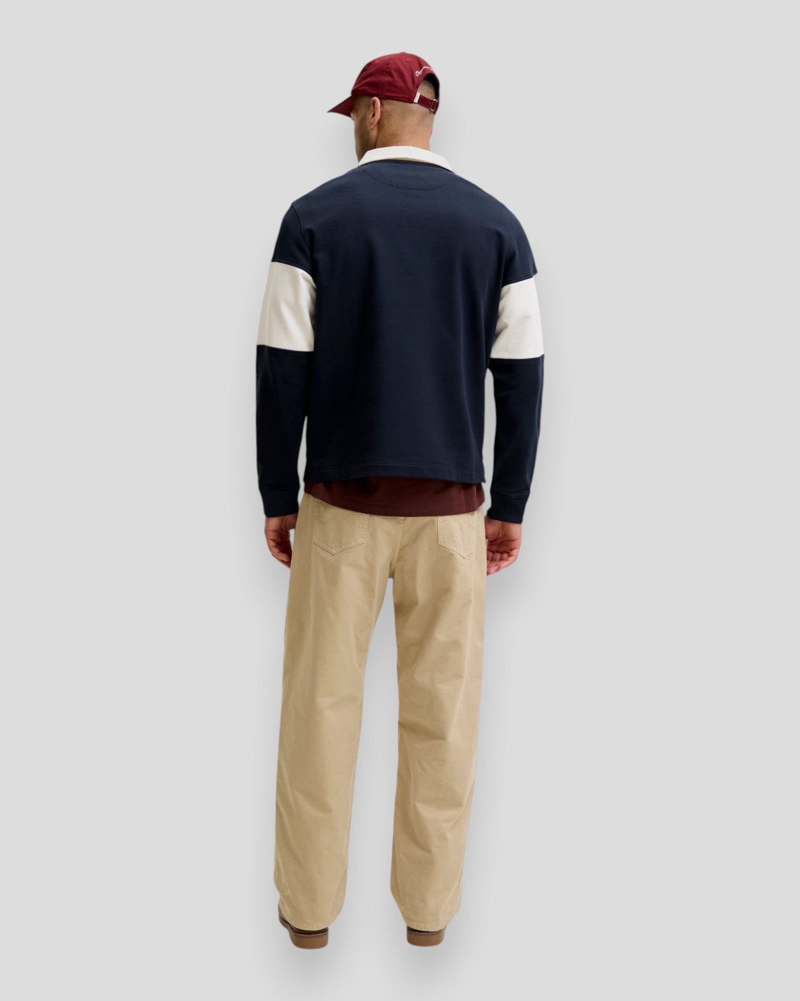 Frederiksberg Blocking Sweat Polo - Sky Captain