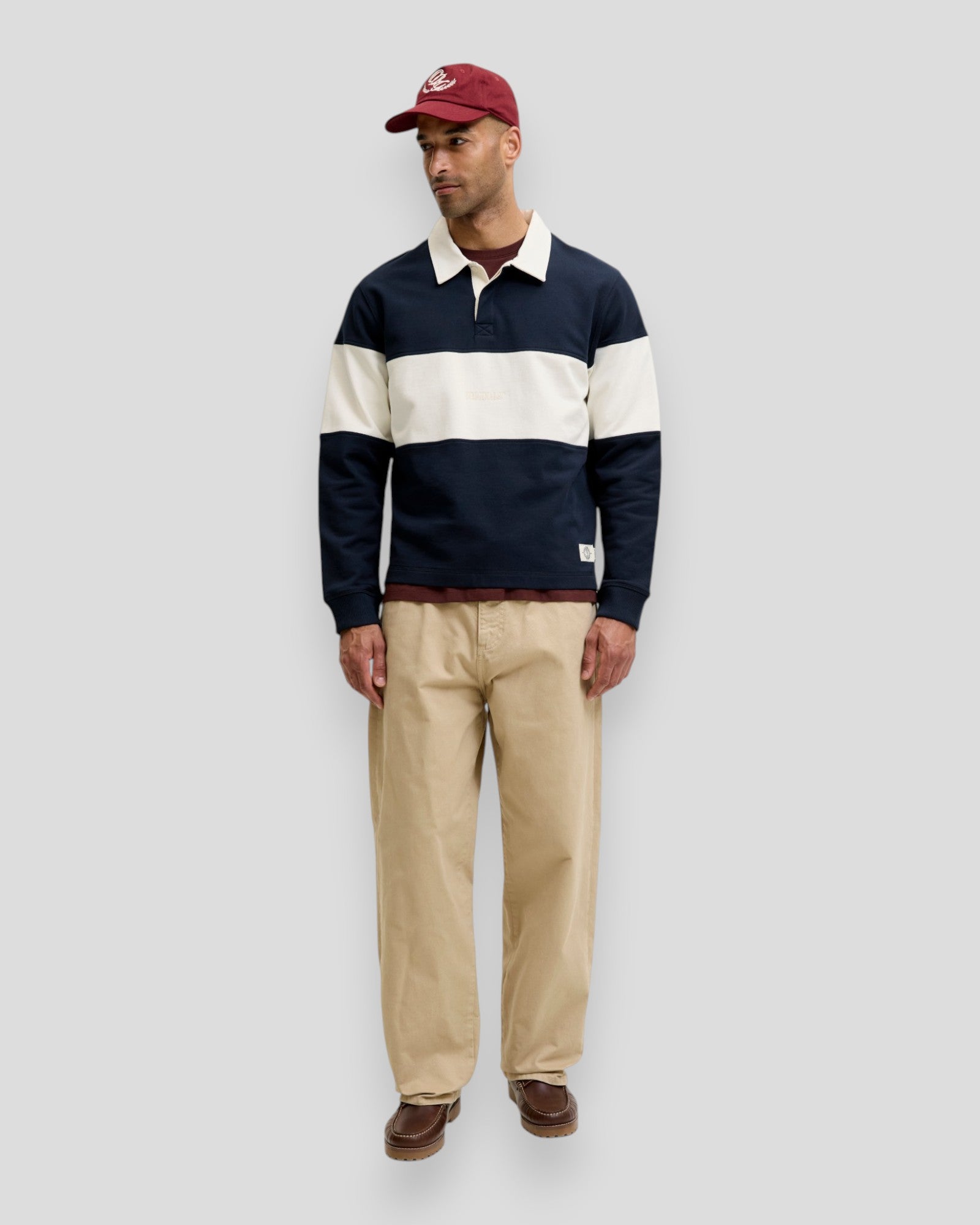 Frederiksberg Blocking Sweat Polo - Sky Captain