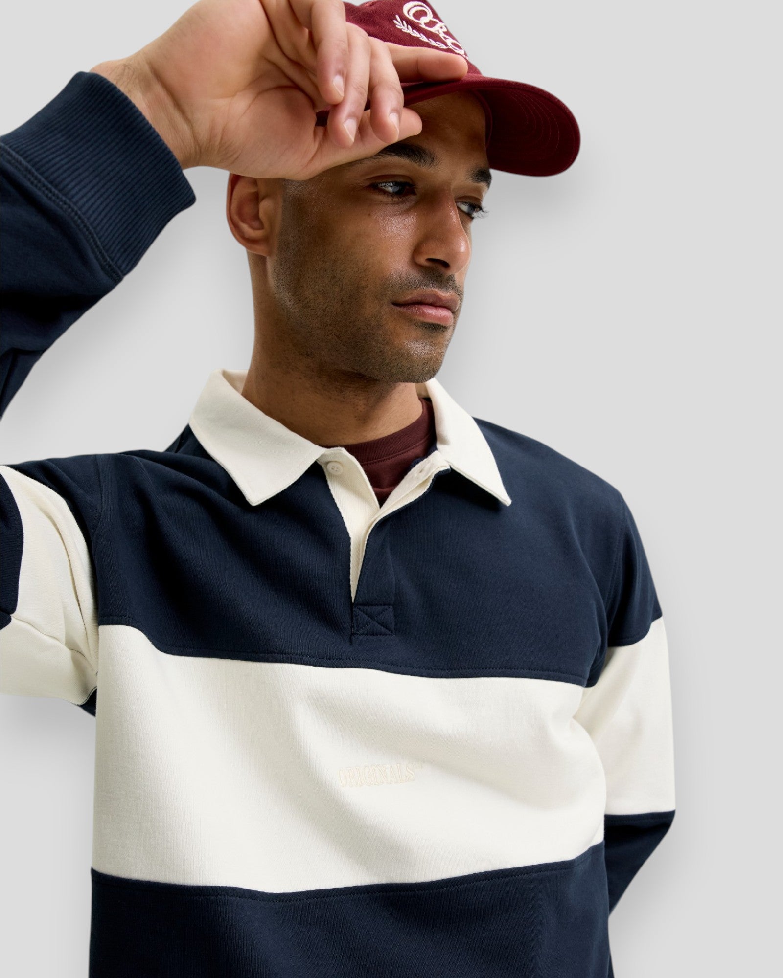 Frederiksberg Blocking Sweat Polo - Sky Captain