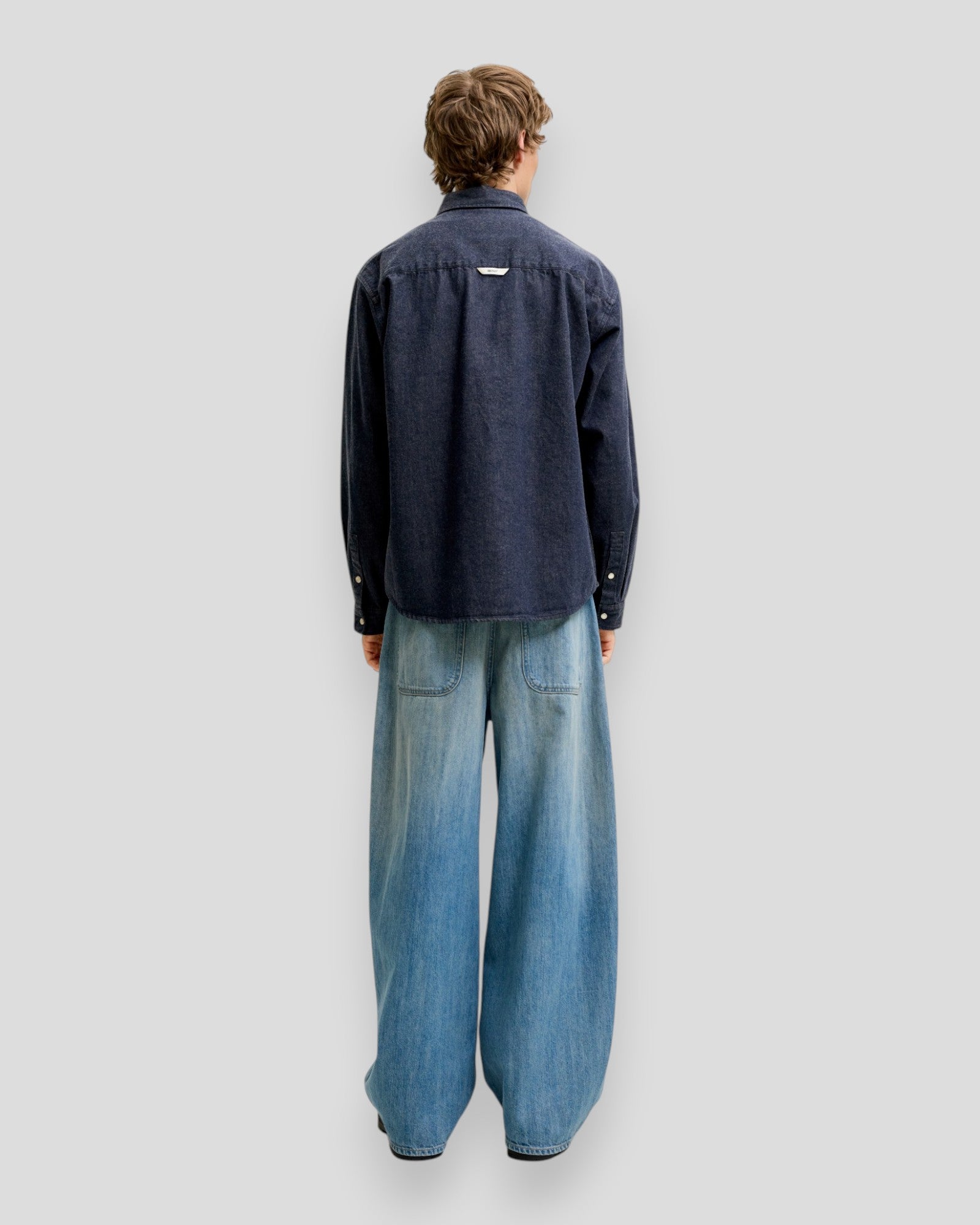 Frederiksberg Washed Denim LS Jacket - Sky Captain