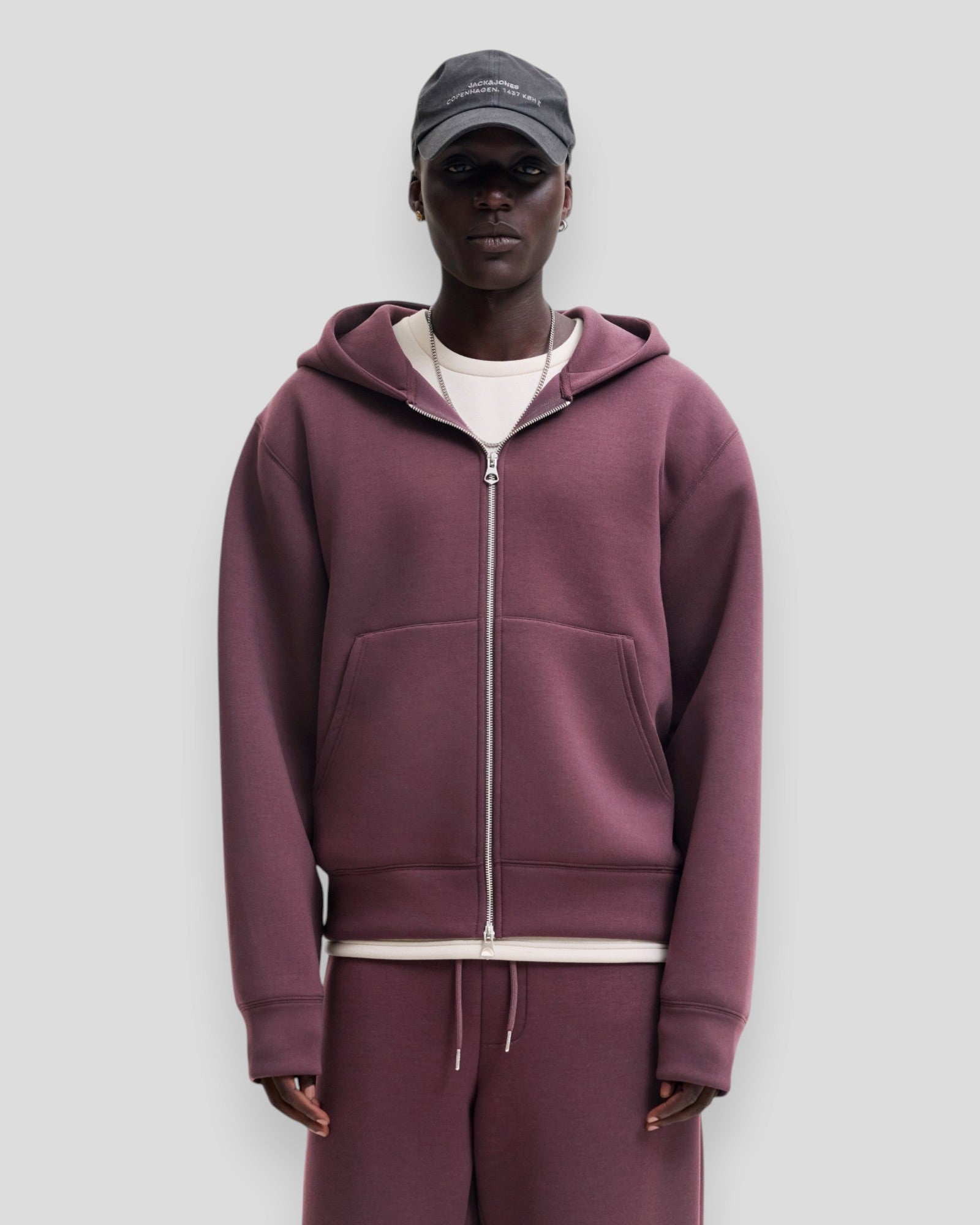 Legacy Sweat Scuba Zip Hoodie - Fudge