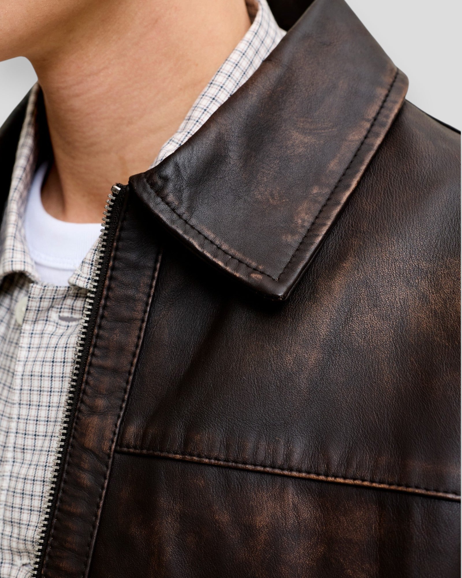 Atocha Originals Leather Jacket - Choolate Brown