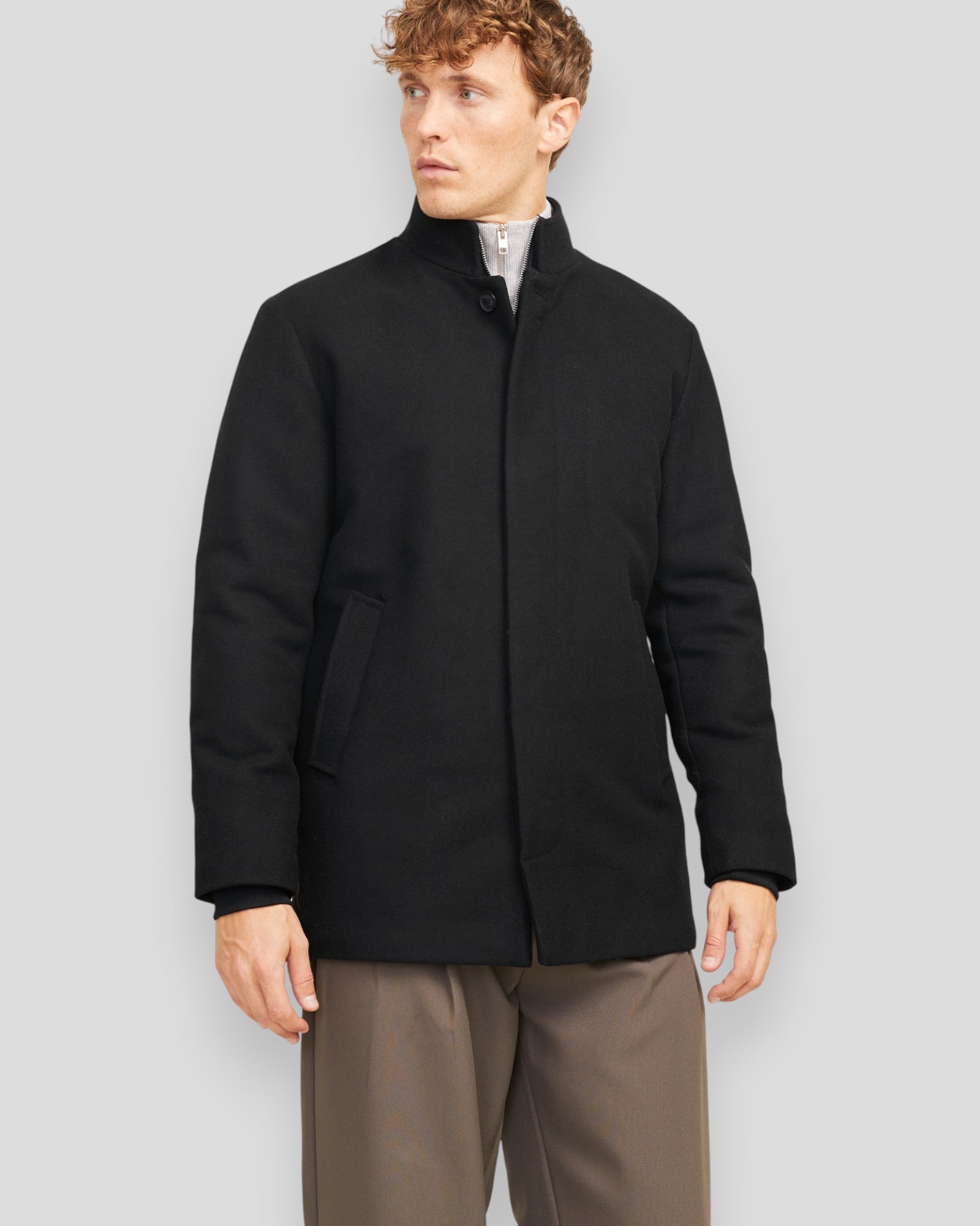 Harrison Wool Blend Jacket - Black