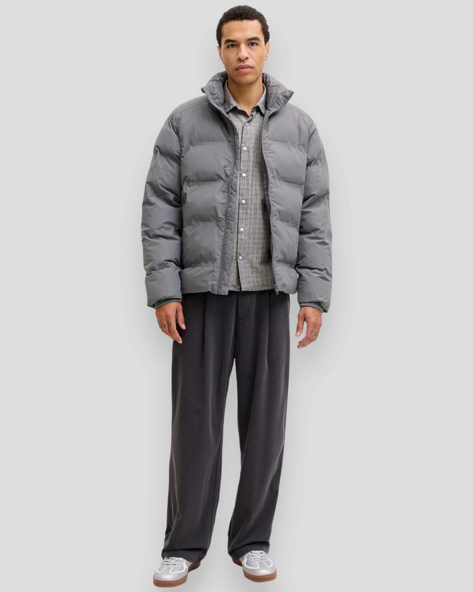 Soho Puffer Collar Jacket - Castlerock